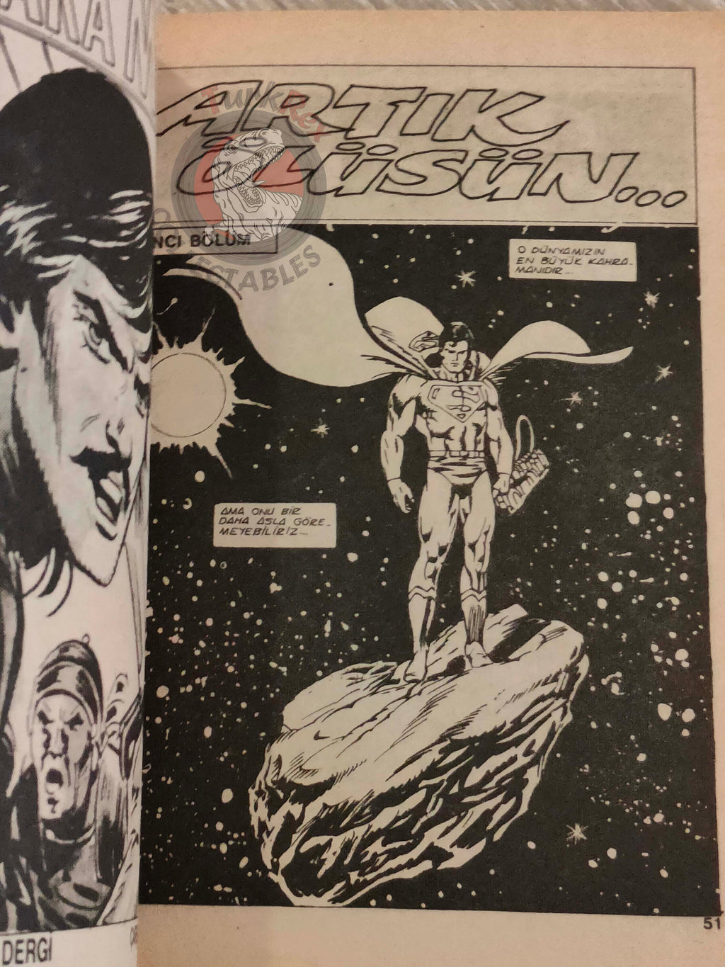 Superman #77 1990 Turkish Comic Turkey #27 #28 Adventures of #450 #451