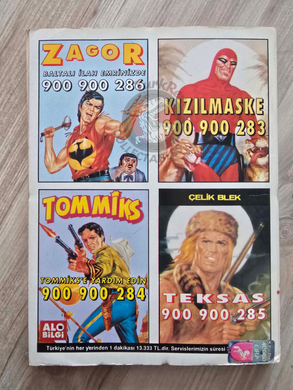 Martin Mystère #35 La Terra Che Non C’è 80s Turkish Comic Turkey #86 #87
