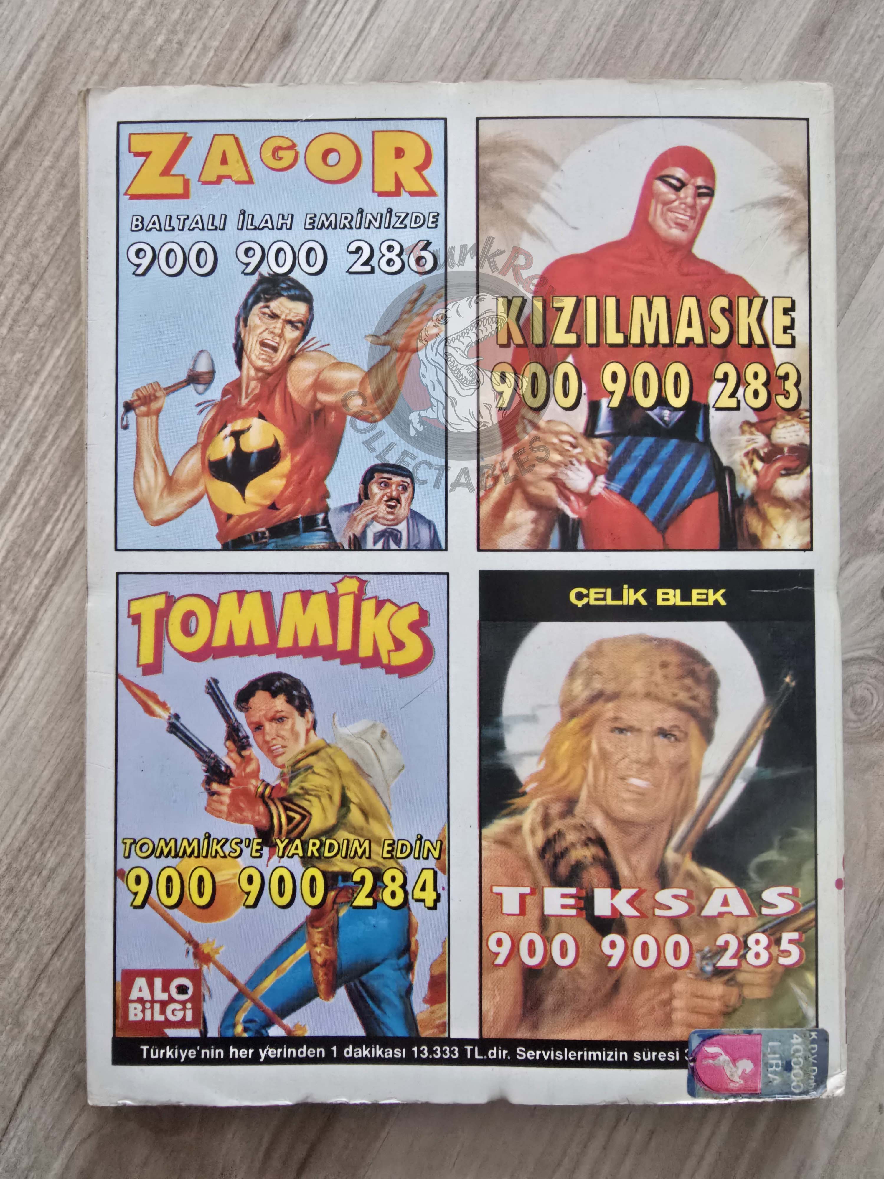 Martin Mystère #35 La Terra Che Non C’è 80s Turkish Comic Turkey #86 #87