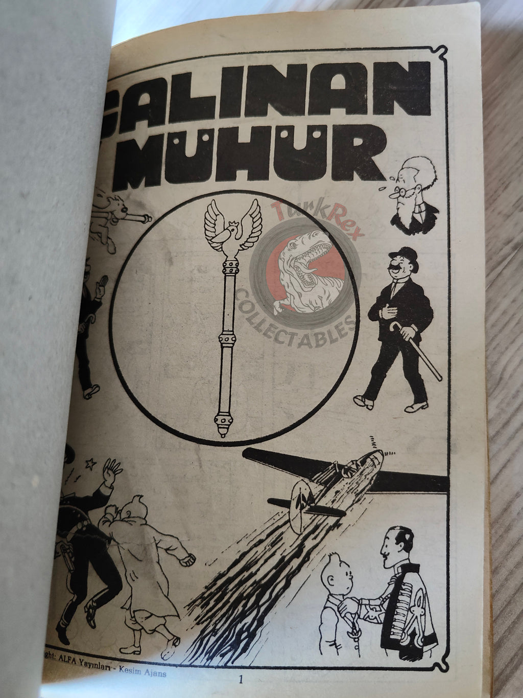 Tintin – King Ottokar’s Sceptre mid 1980s Turkish Edition Comic Turkey 1