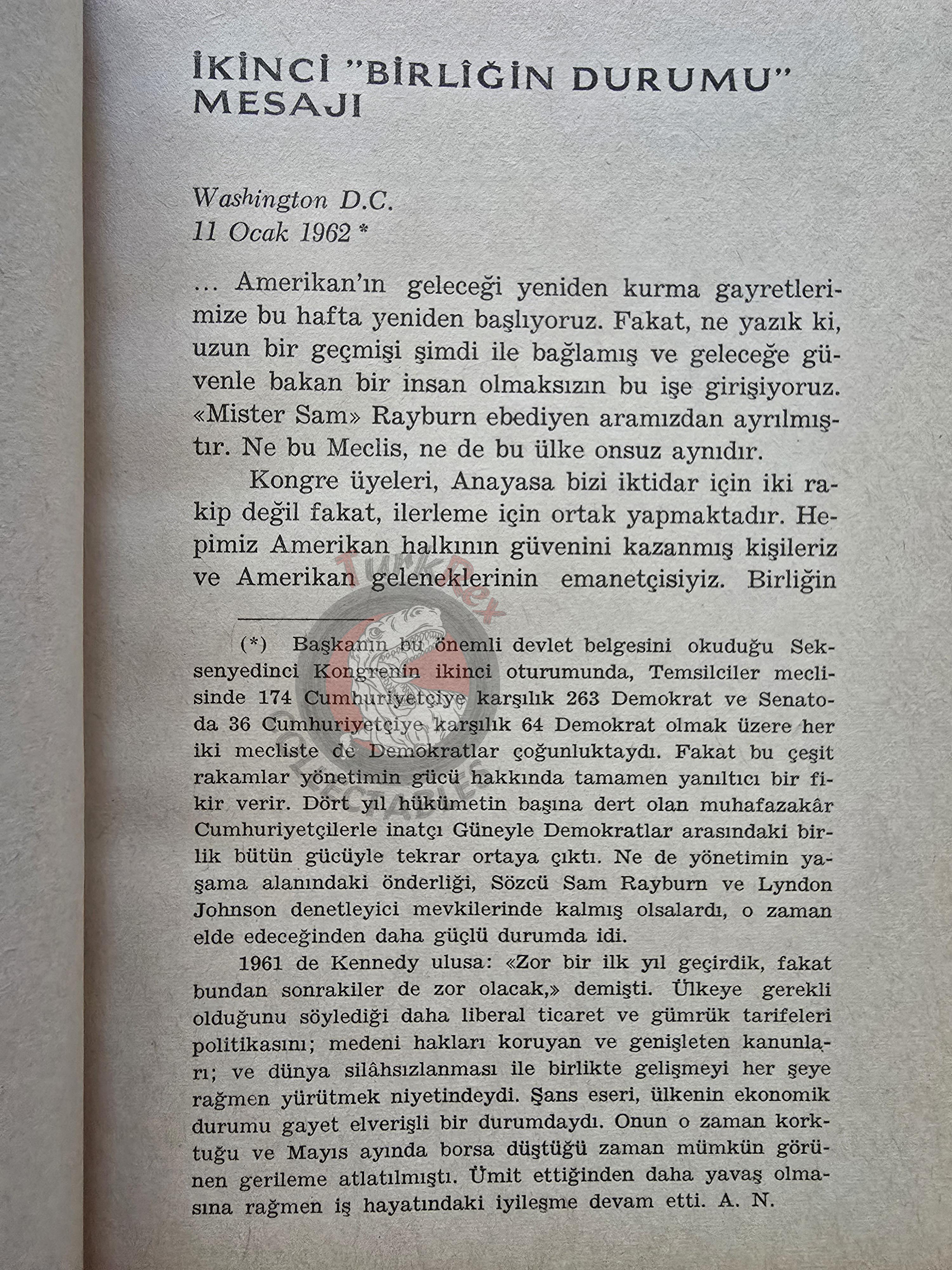 John F. Kennedy – The Burden and the Glory 1966 1st HC Turkish Book Turkey