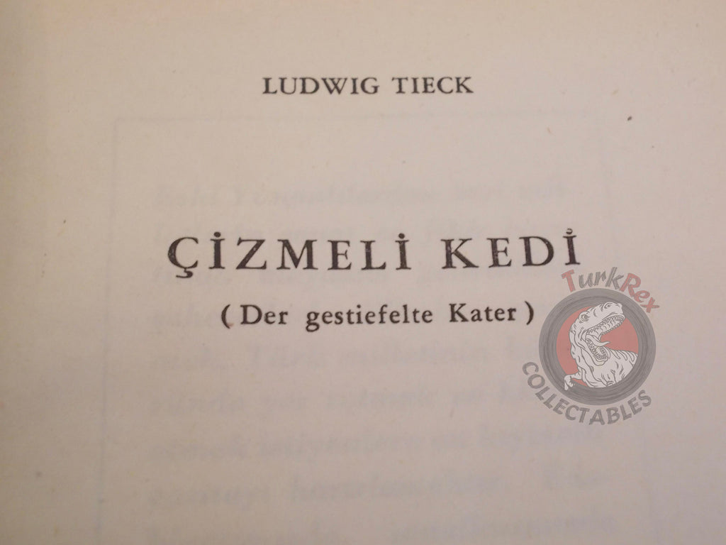 Puss in Boots – Ludwig Tieck 1948 Turkish Book Turkey