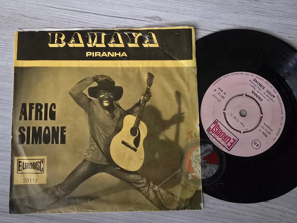 Afric Simone – Ramaya / Piranha 7" Turkish Pressing Vinyl Turkey Edition