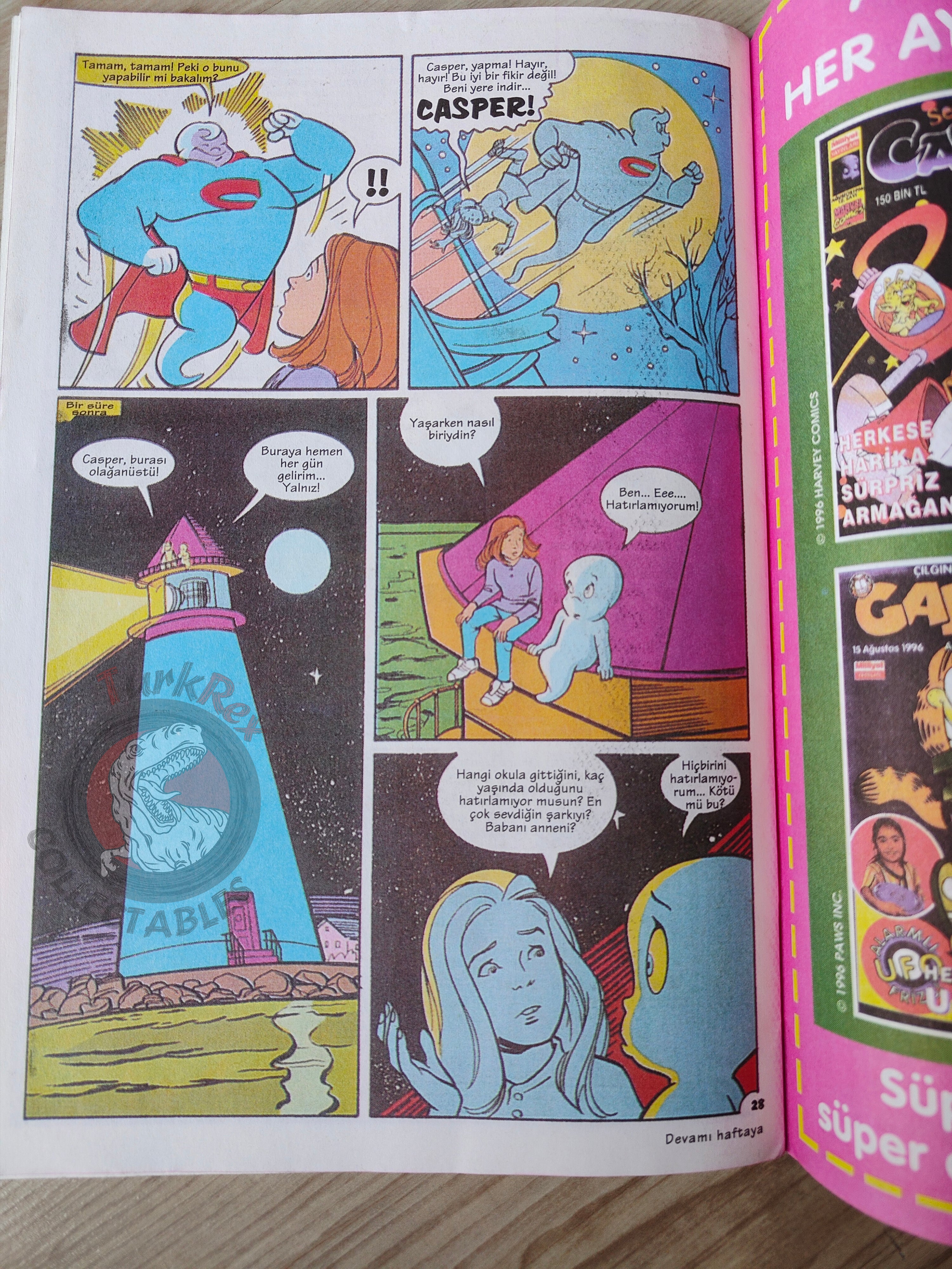 Casper the Friendly Ghost – Issue #1 1996 Turkish Comic Turkey
