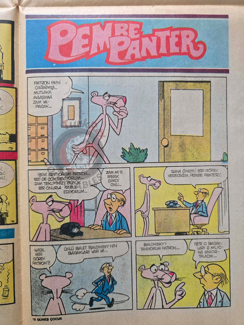 Güneş Çocuk #9 1989 Rawhide Kid, Candy Candy, Pink Panther Turkish Comic Turkey