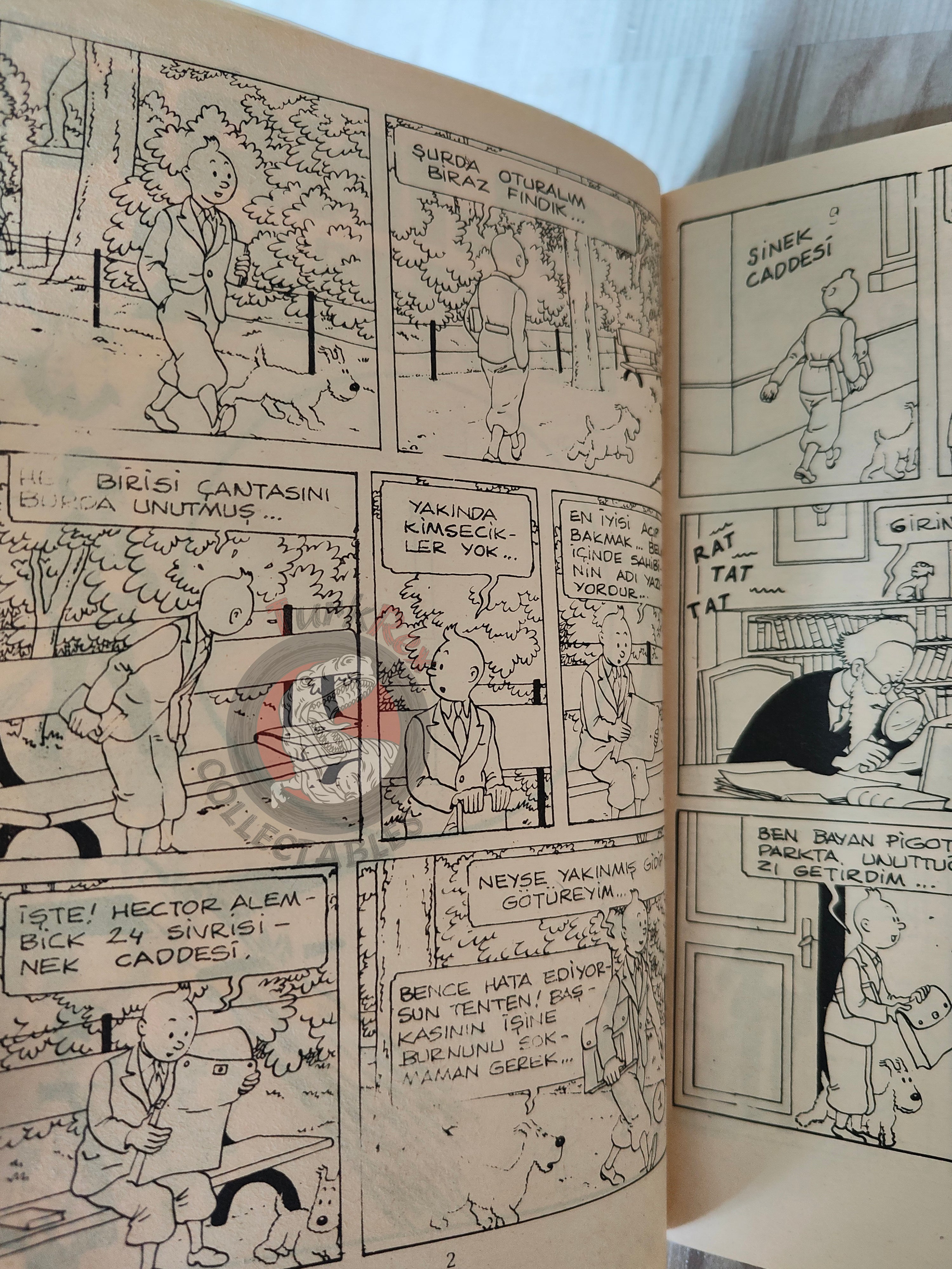 Tintin – King Ottokar's Sceptre early 1980s Turkish Edition Comic Turkey 2