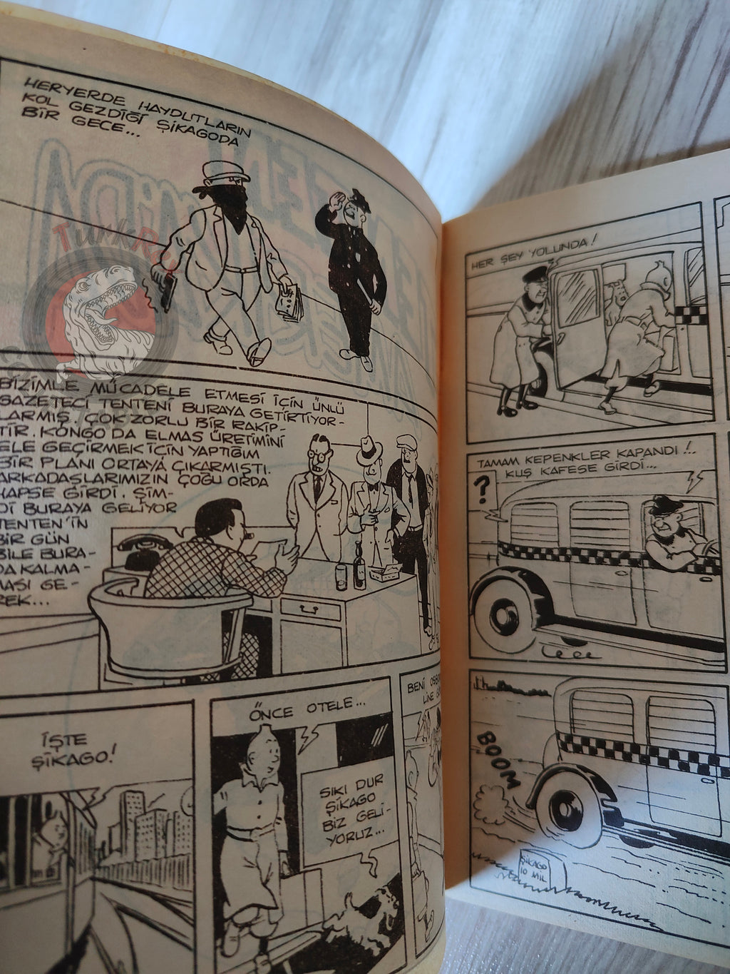 Tintin – Tintin in America mid 1980s Turkish Edition Comic Turkey 2