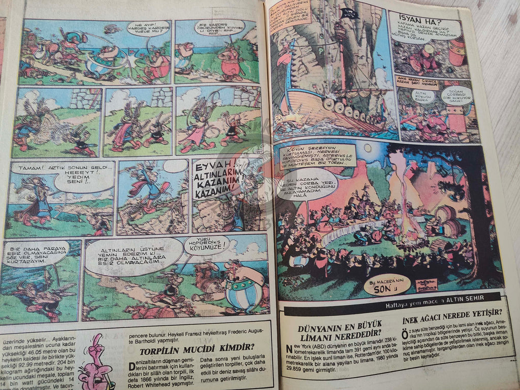 Asterix – Asterix and the Cauldron early 90s Turkish Edition Comic Turkey