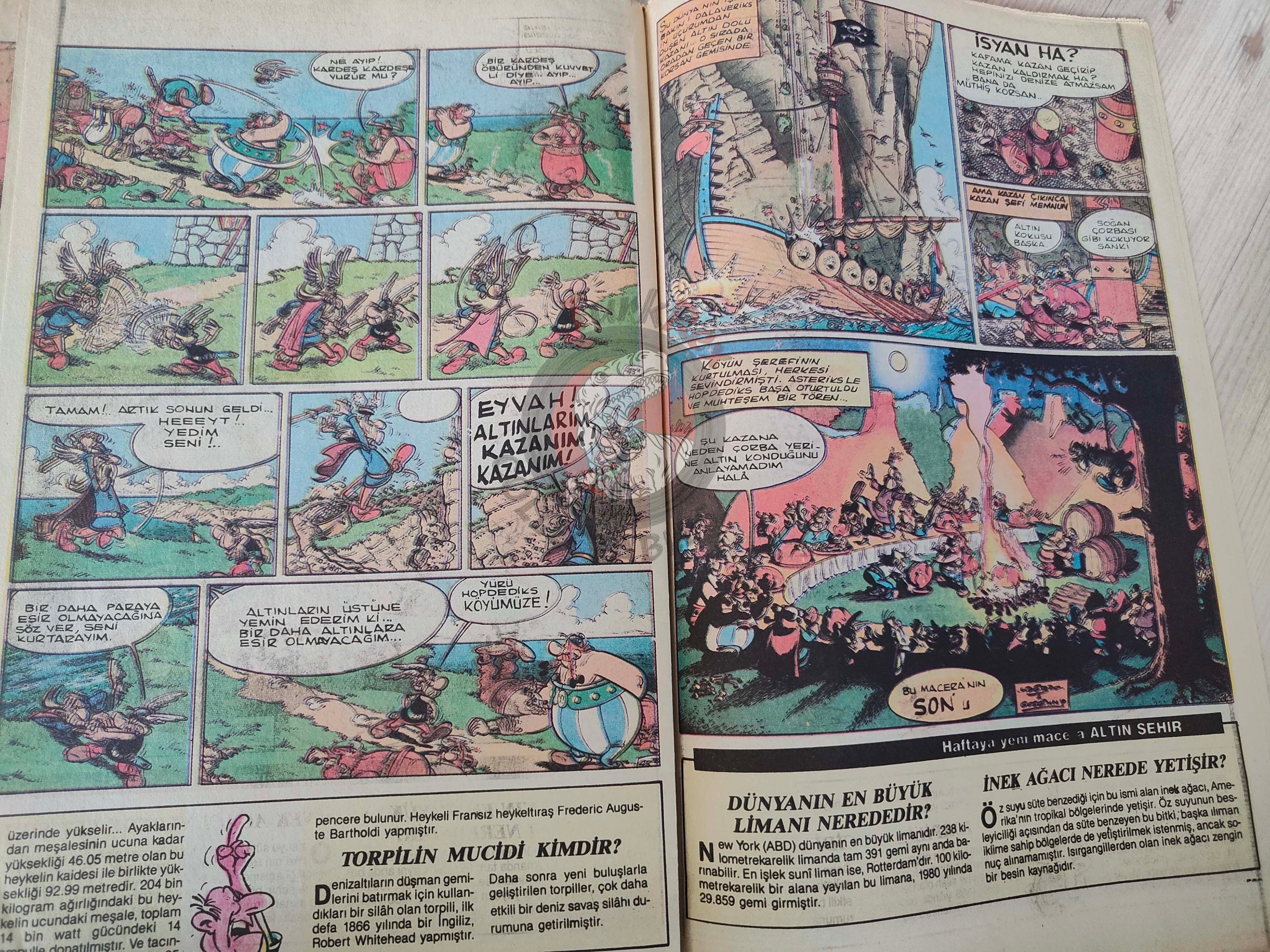Asterix – Asterix and the Cauldron early 90s Turkish Edition Comic Turkey