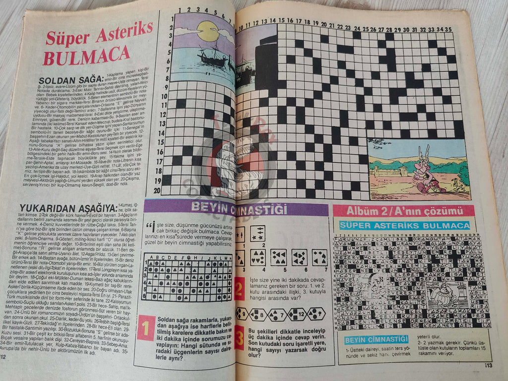 Asterix –  Asterix and the Roman Agent early 90s Turkish Edition Comic Turkey