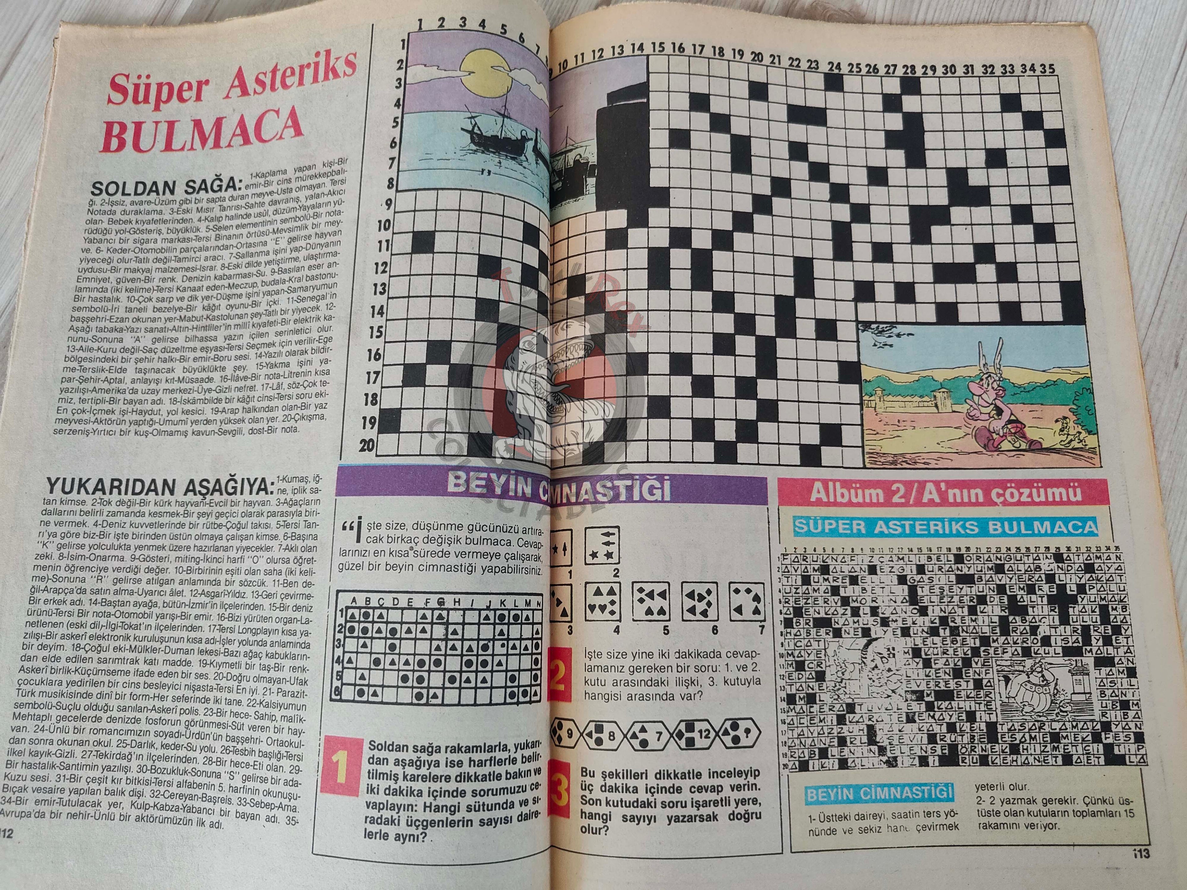 Asterix –  Asterix and the Roman Agent early 90s Turkish Edition Comic Turkey