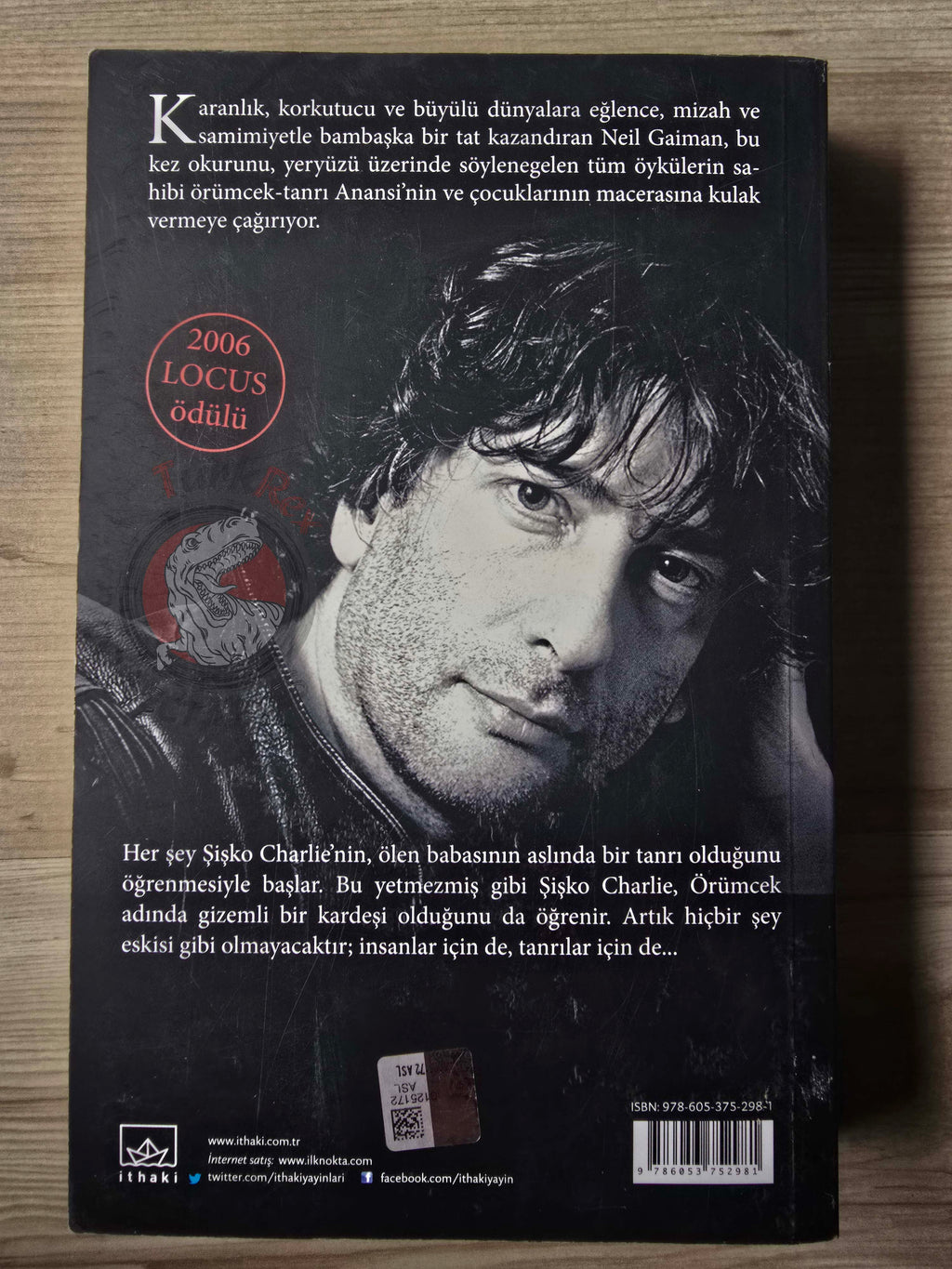 Neil Gaiman – Anansi Boys 2013 Turkish Book Turkey