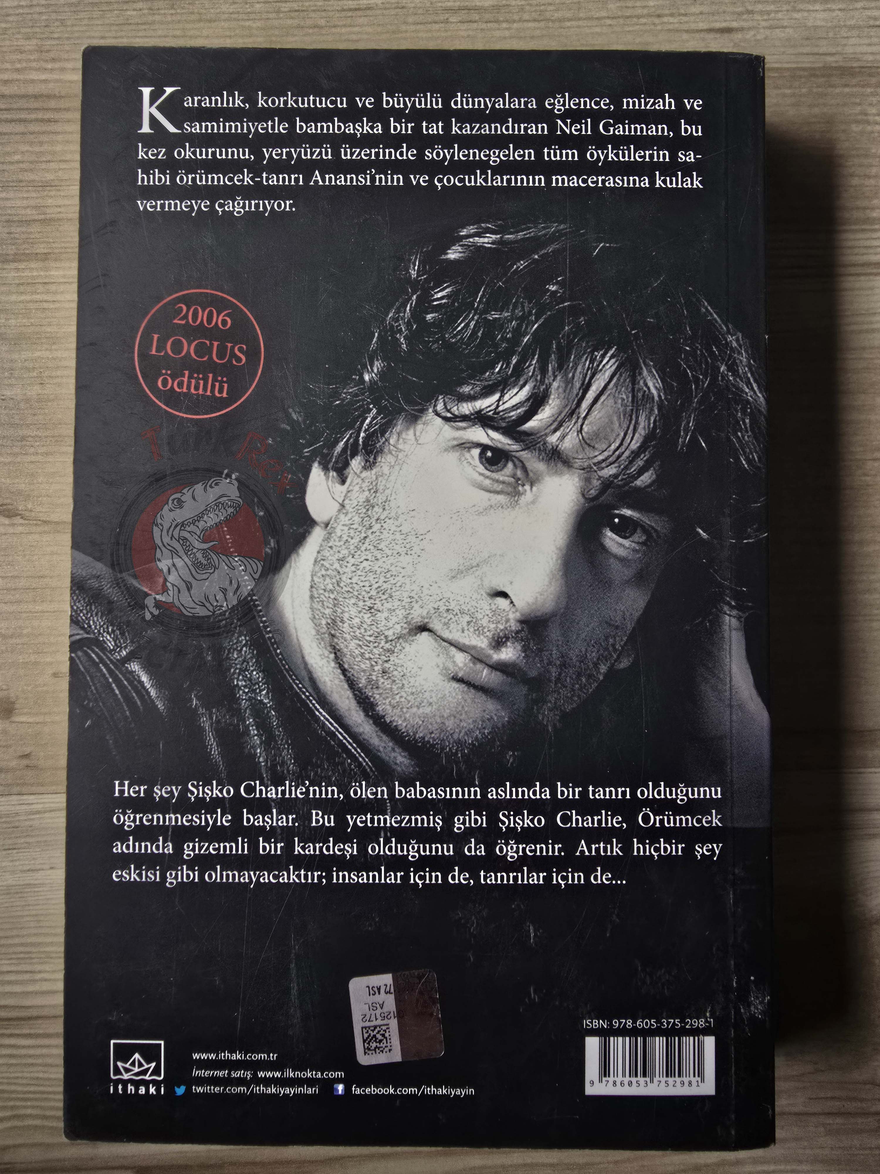 Neil Gaiman – Anansi Boys 2013 Turkish Book Turkey