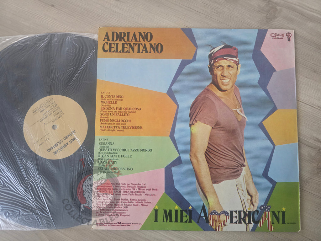 Adriano Celentano – I Miei Americani  Turkish Pressing Vinyl Turkey Edition