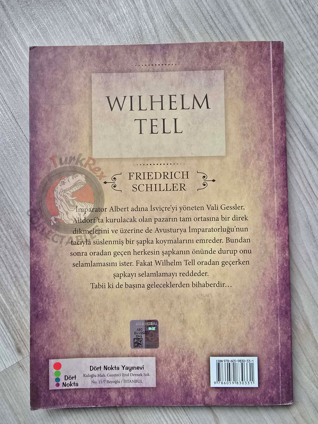 Friedrich Schiller – William Tell 2015 Turkish Book Turkey