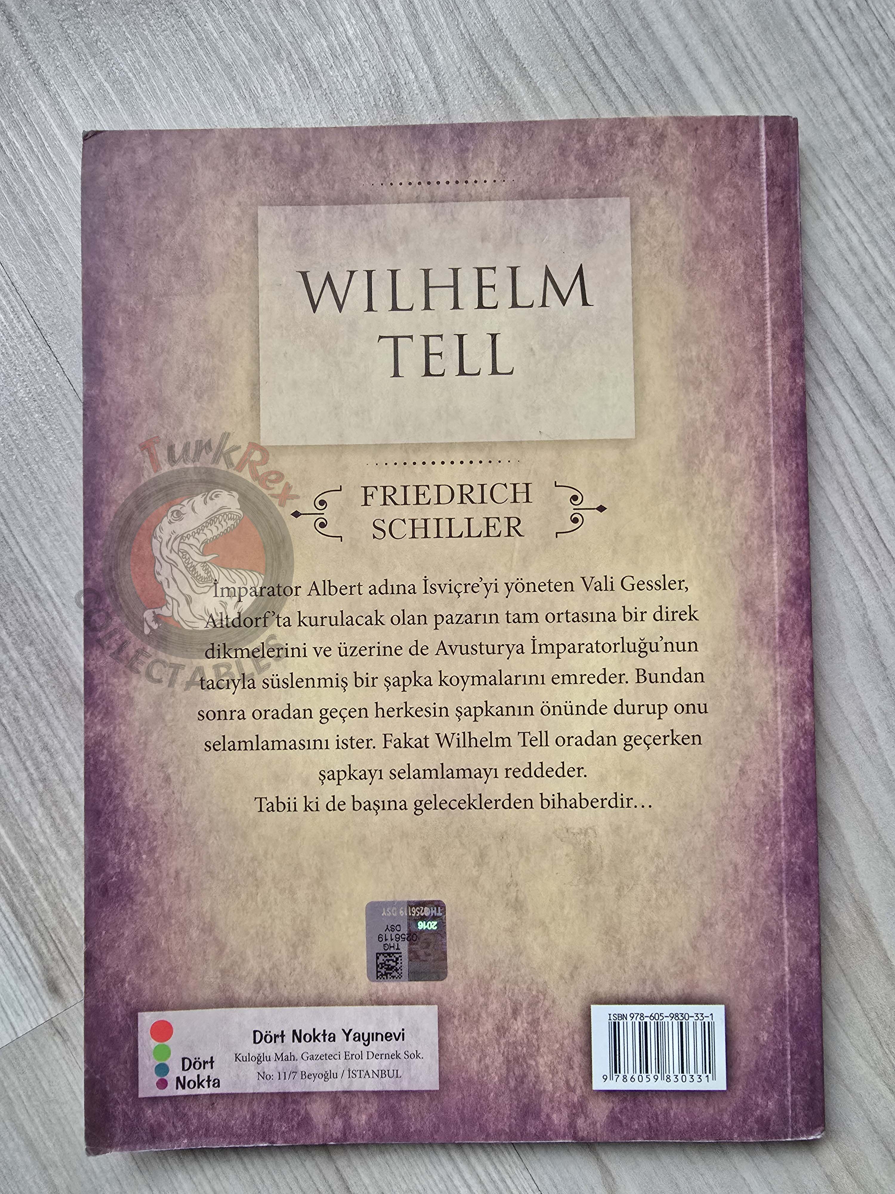 Friedrich Schiller – William Tell 2015 Turkish Book Turkey