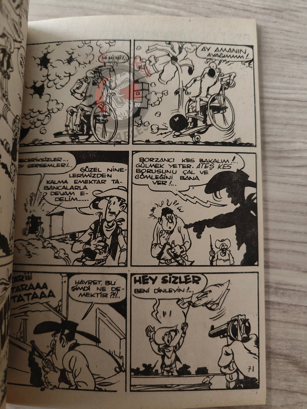 Lucky Luke - Contre Joss Jamon 1980s Turkish Comic Turkey Tom and Jerry