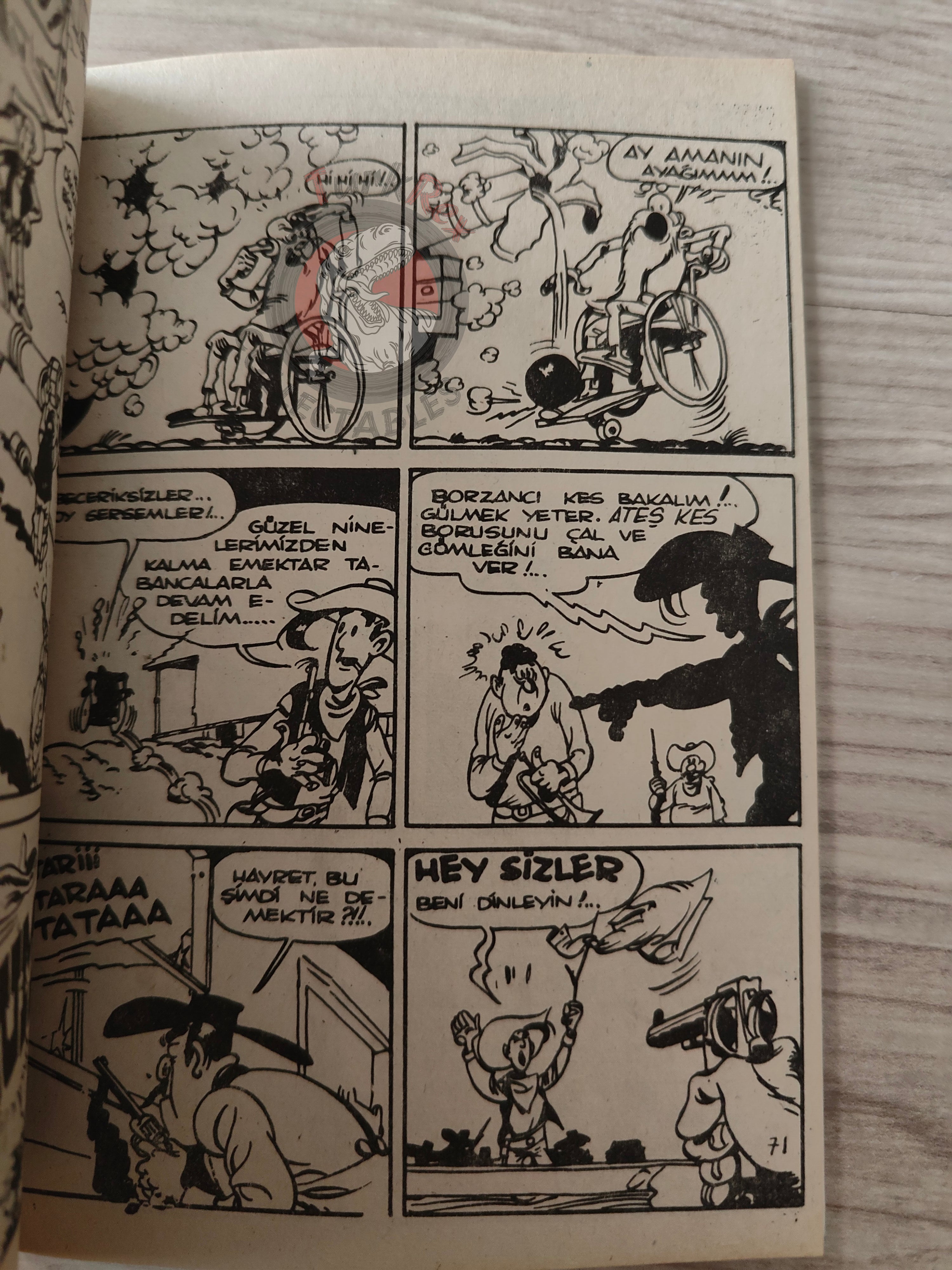 Lucky Luke - Contre Joss Jamon 1980s Turkish Comic Turkey Tom and Jerry