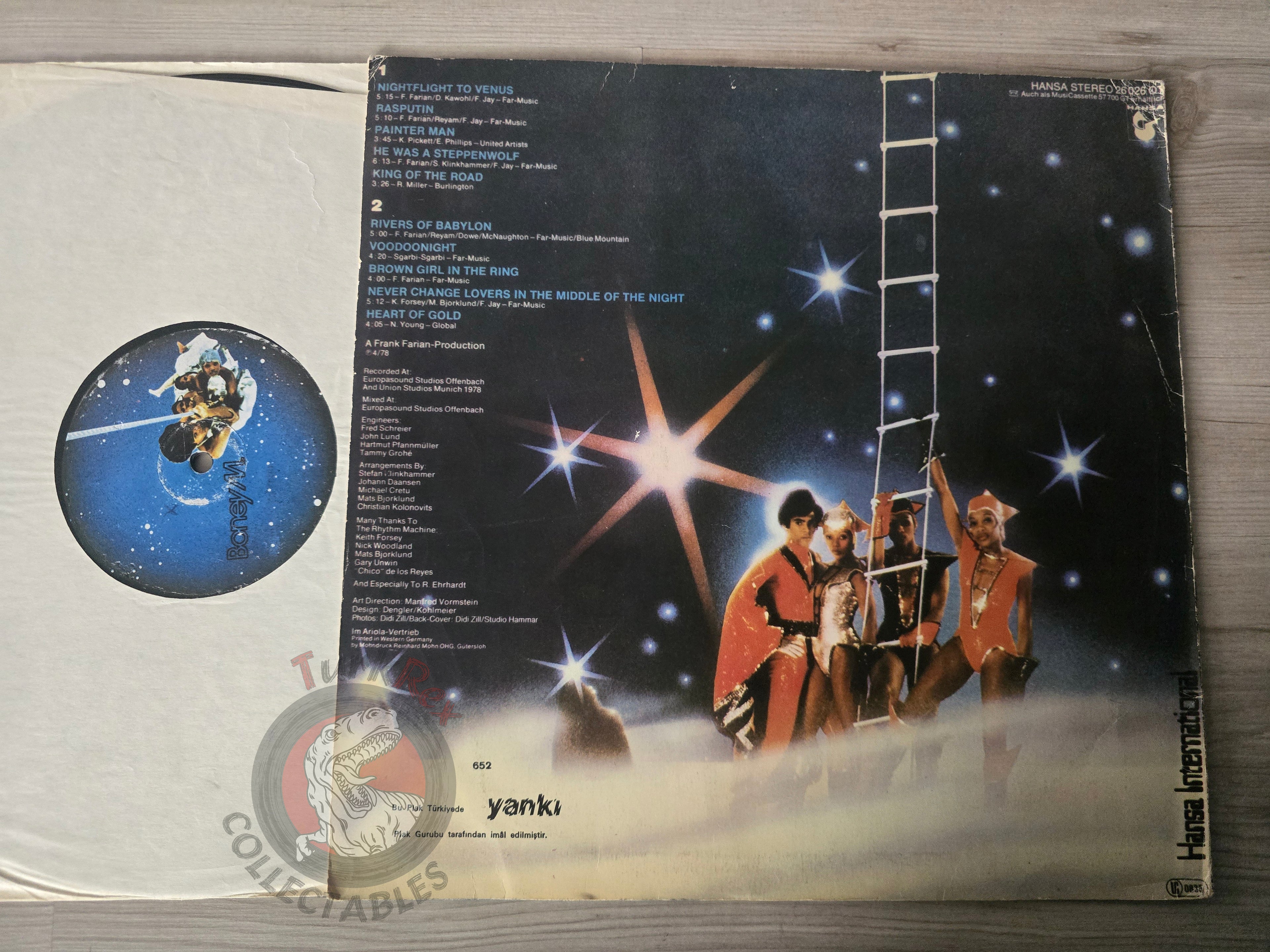 Boney M. – Nightflight To Venus Turkish Pressing Vinyl Turkey Edition