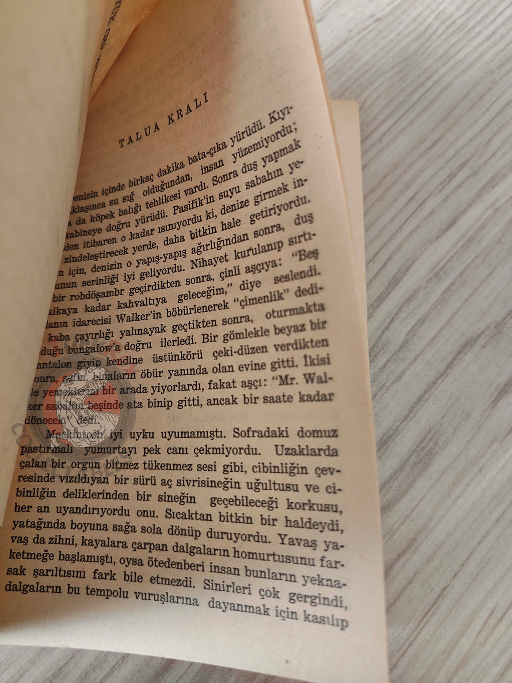 Somerset Maugham – Le Roi de Talua 1960 1st Turkish Book Turkey Mackintosh