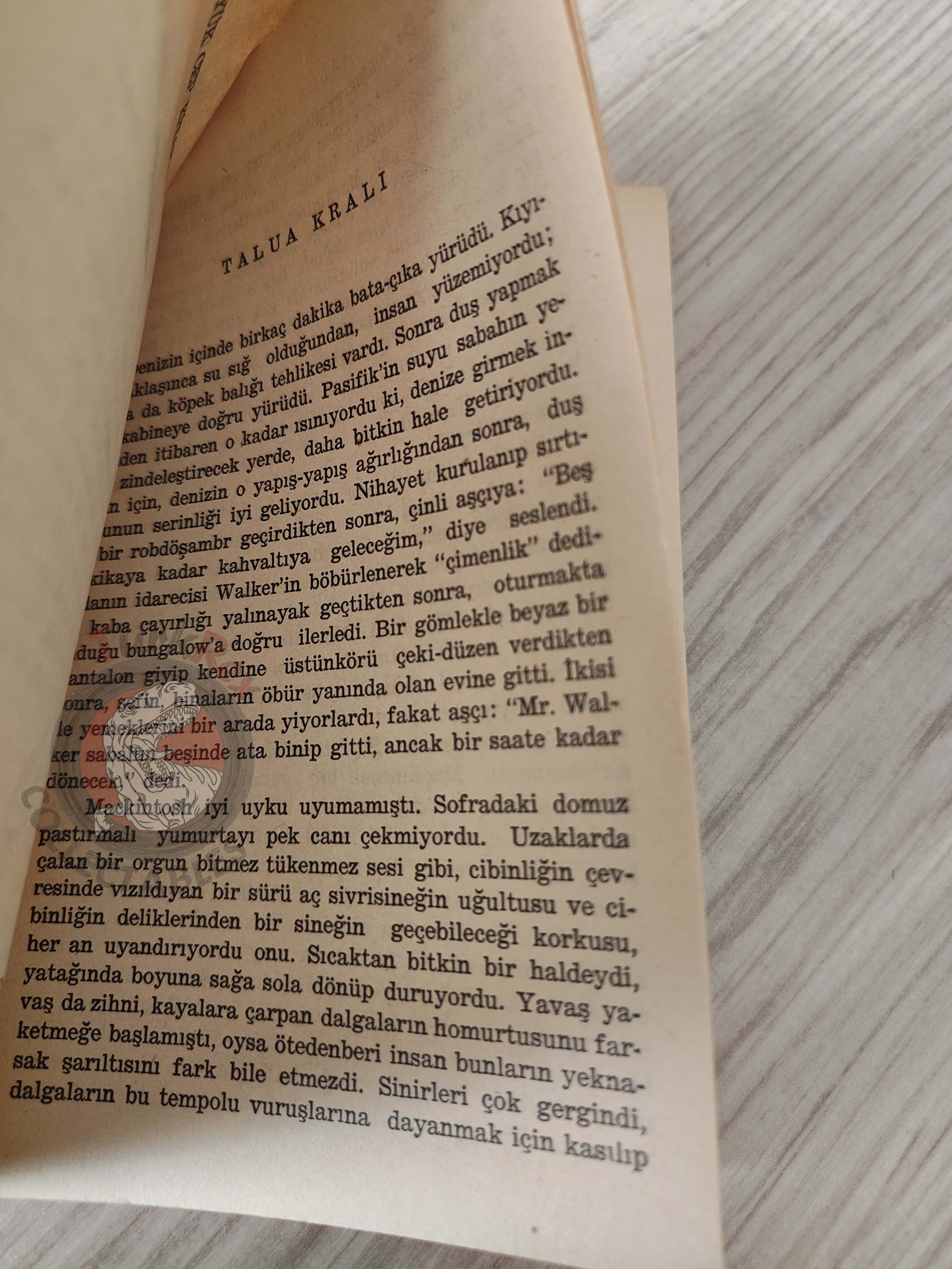 Somerset Maugham – Le Roi de Talua 1960 1st Turkish Book Turkey Mackintosh