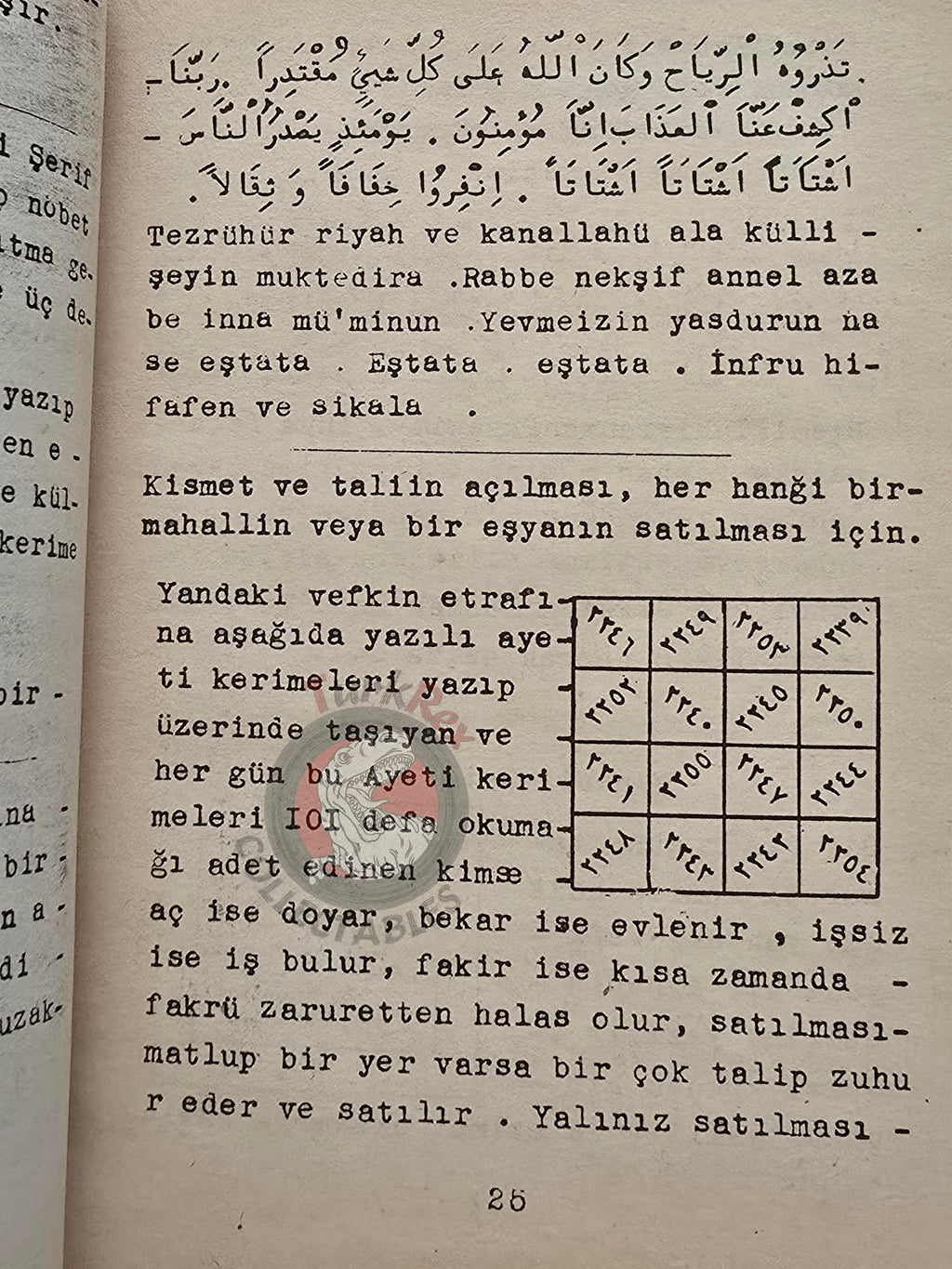 Hidden Sciences Vol 8 Islamic Occult Havass Vefq Spells Charm Turkish Book Islam Talisman