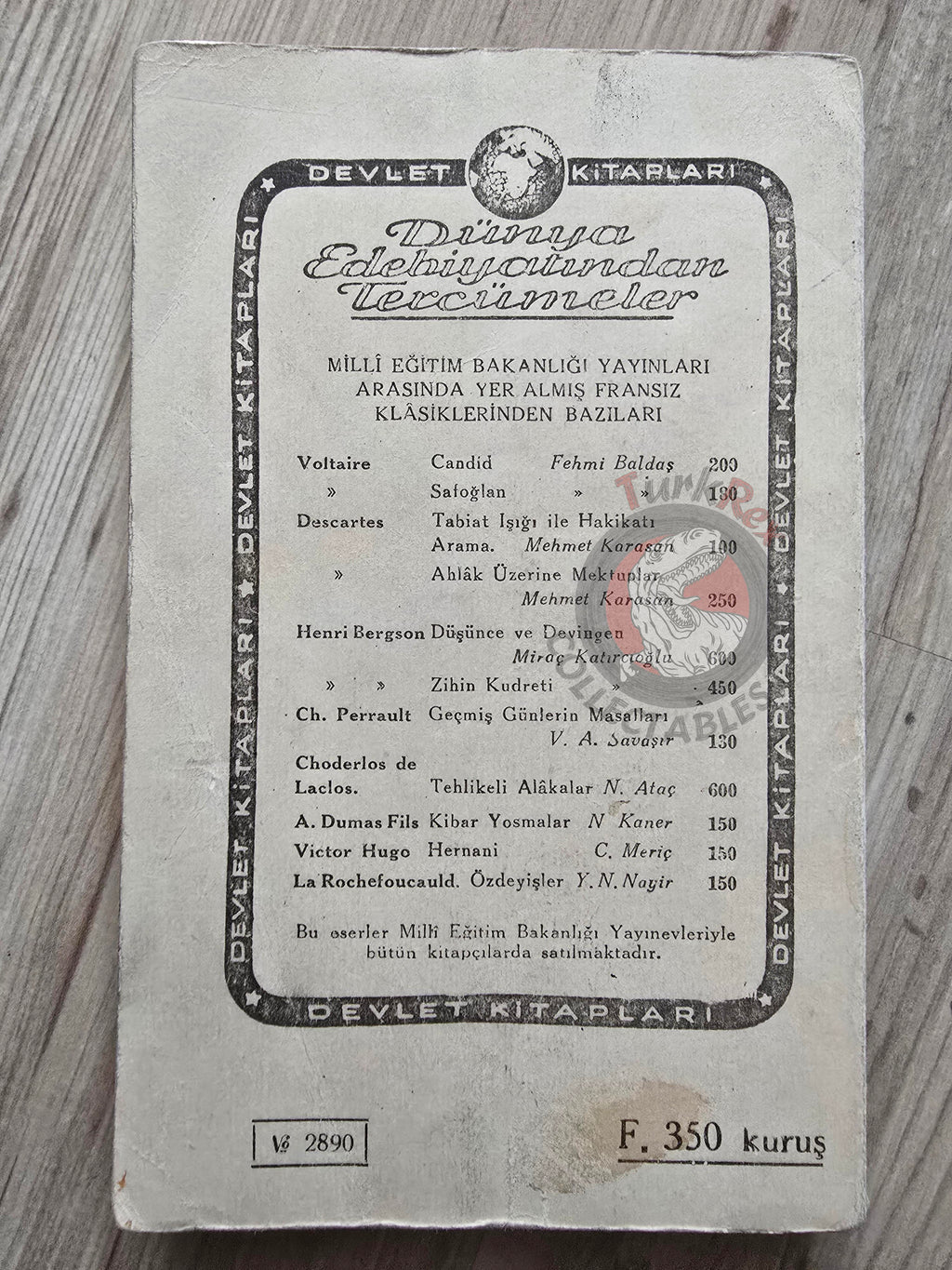 René Descartes – Meditations on First Philosophy 1962 Turkish Book Turkey