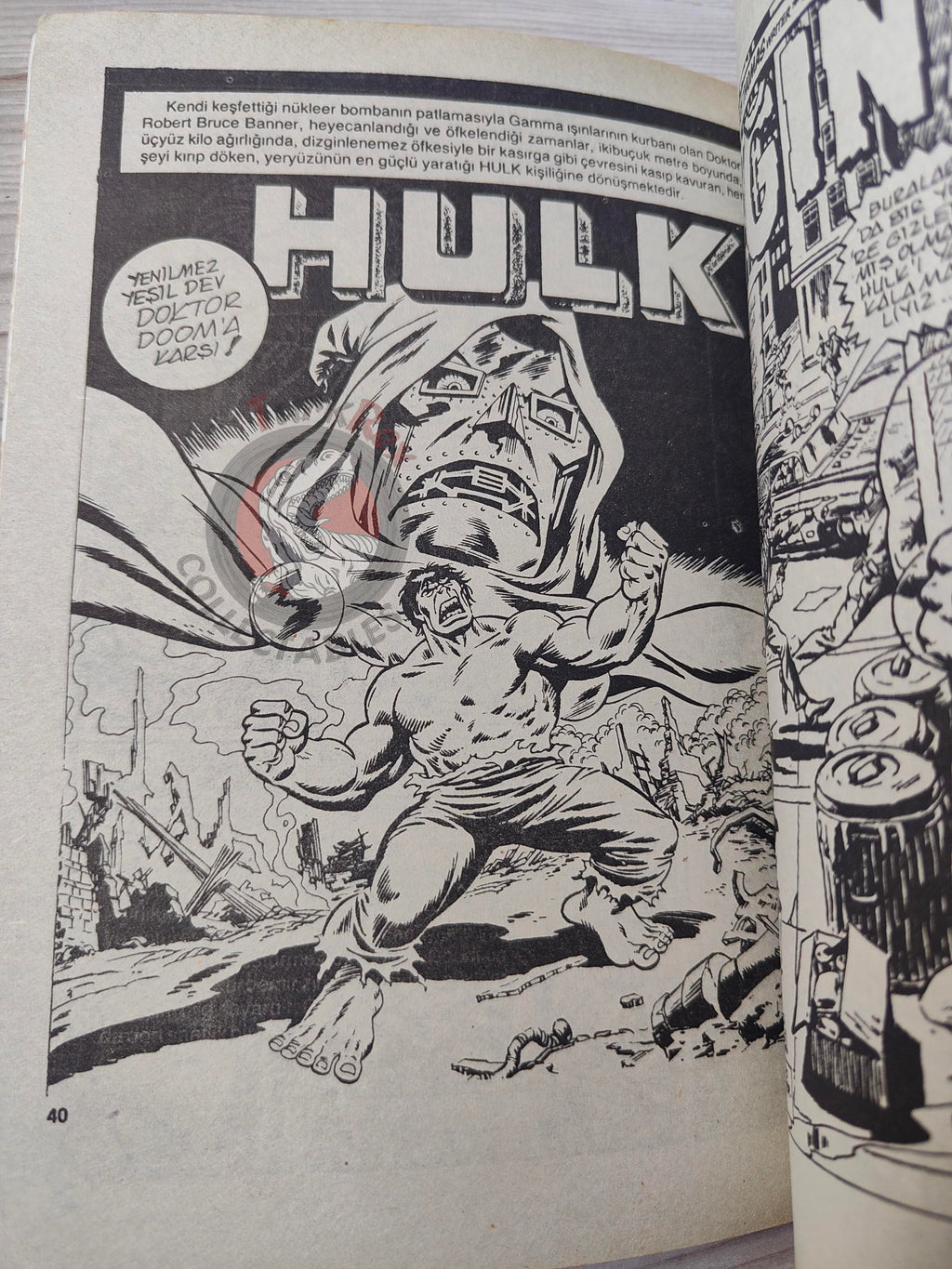Hulk #3 1987 Turkish Comic Turkey cover #23