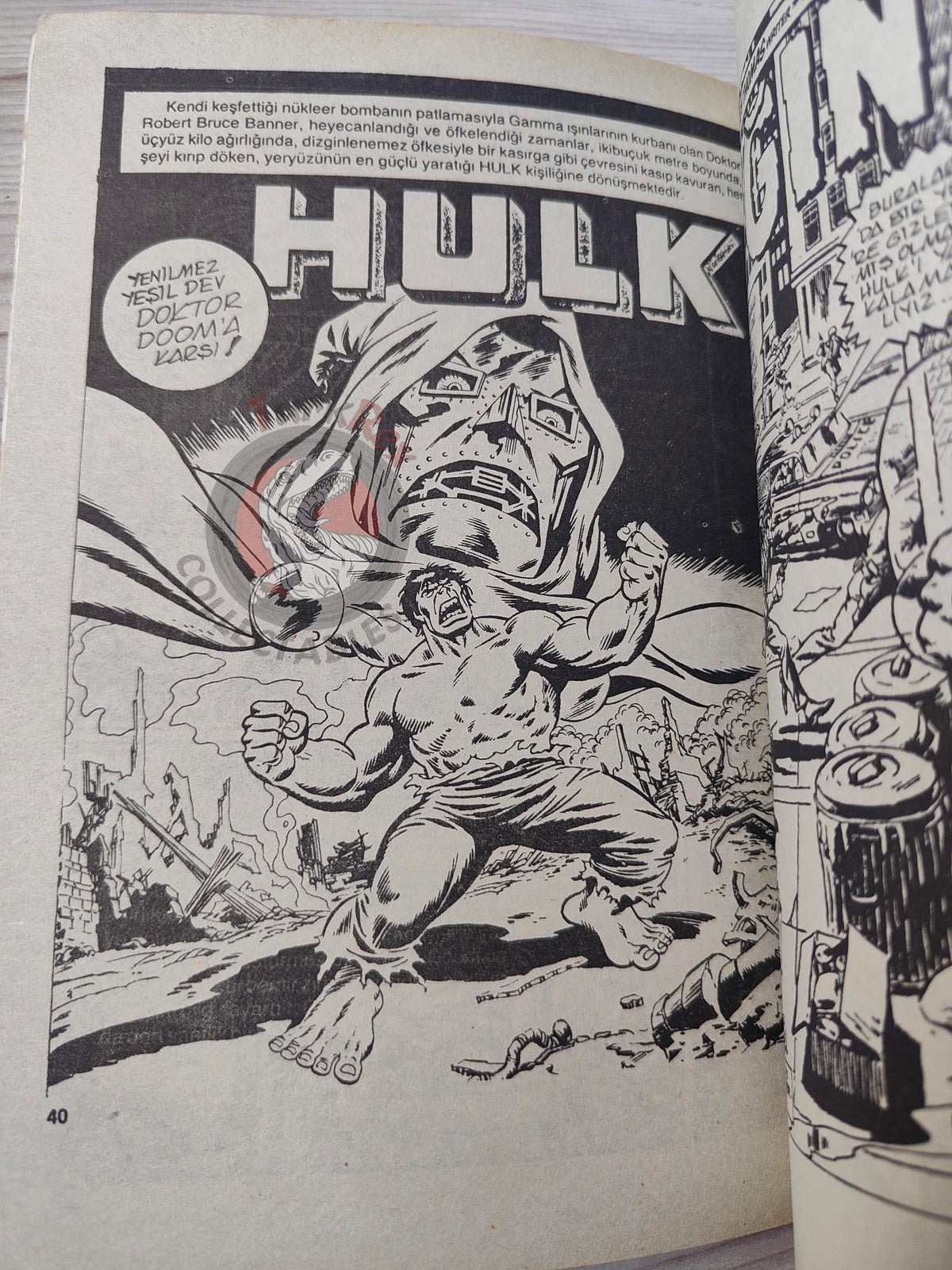 Hulk #3 1987 Turkish Comic Turkey cover #23