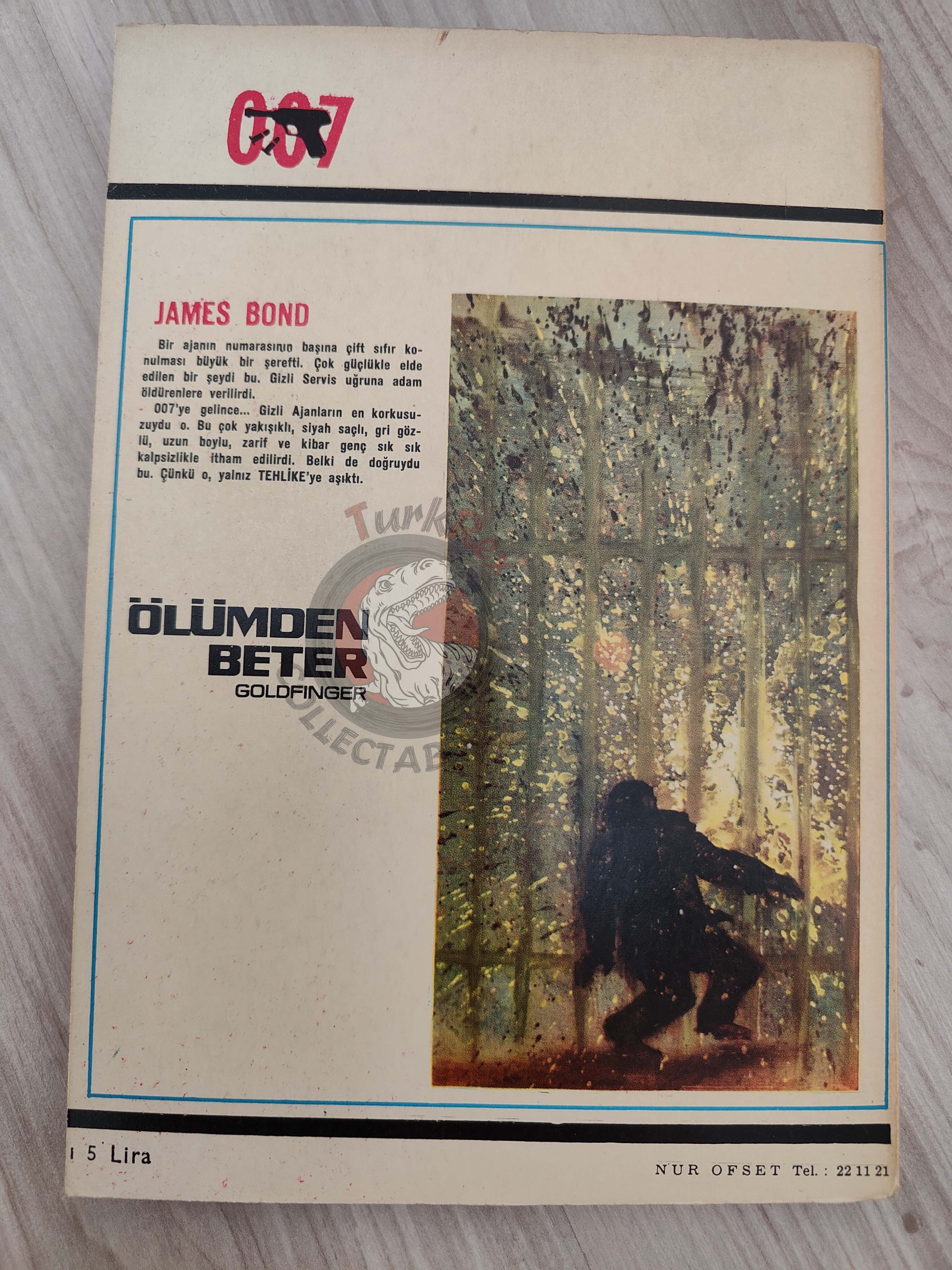 James Bond - Goldfinger 3 1965 Turkish Book Turkey Ian Fleming