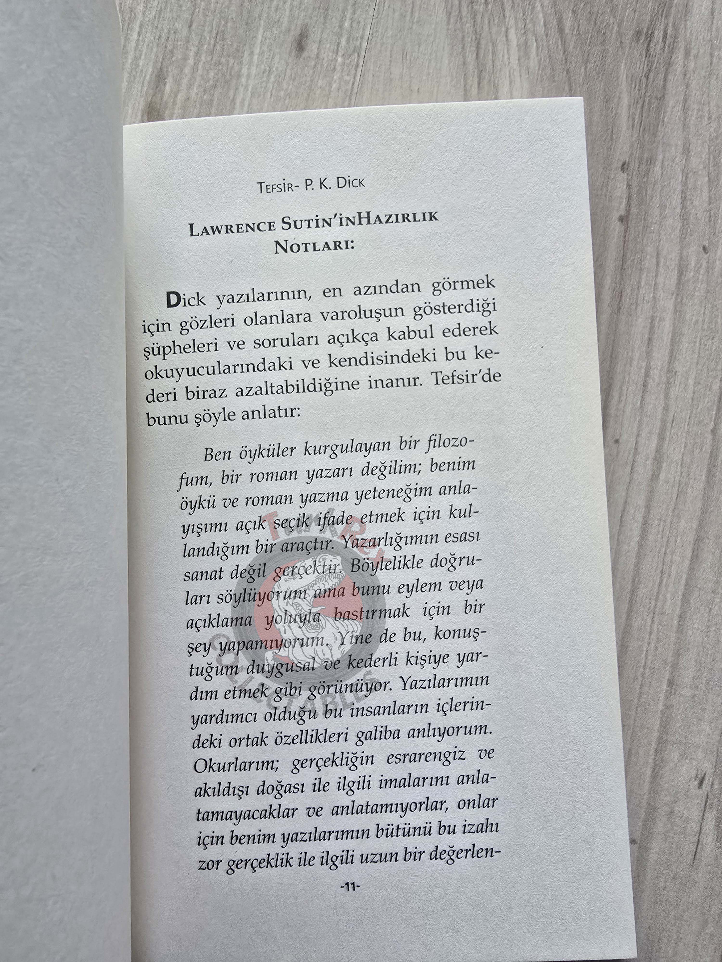 Philip K. Dick – Interpretation 2015 Turkish Book Turkey