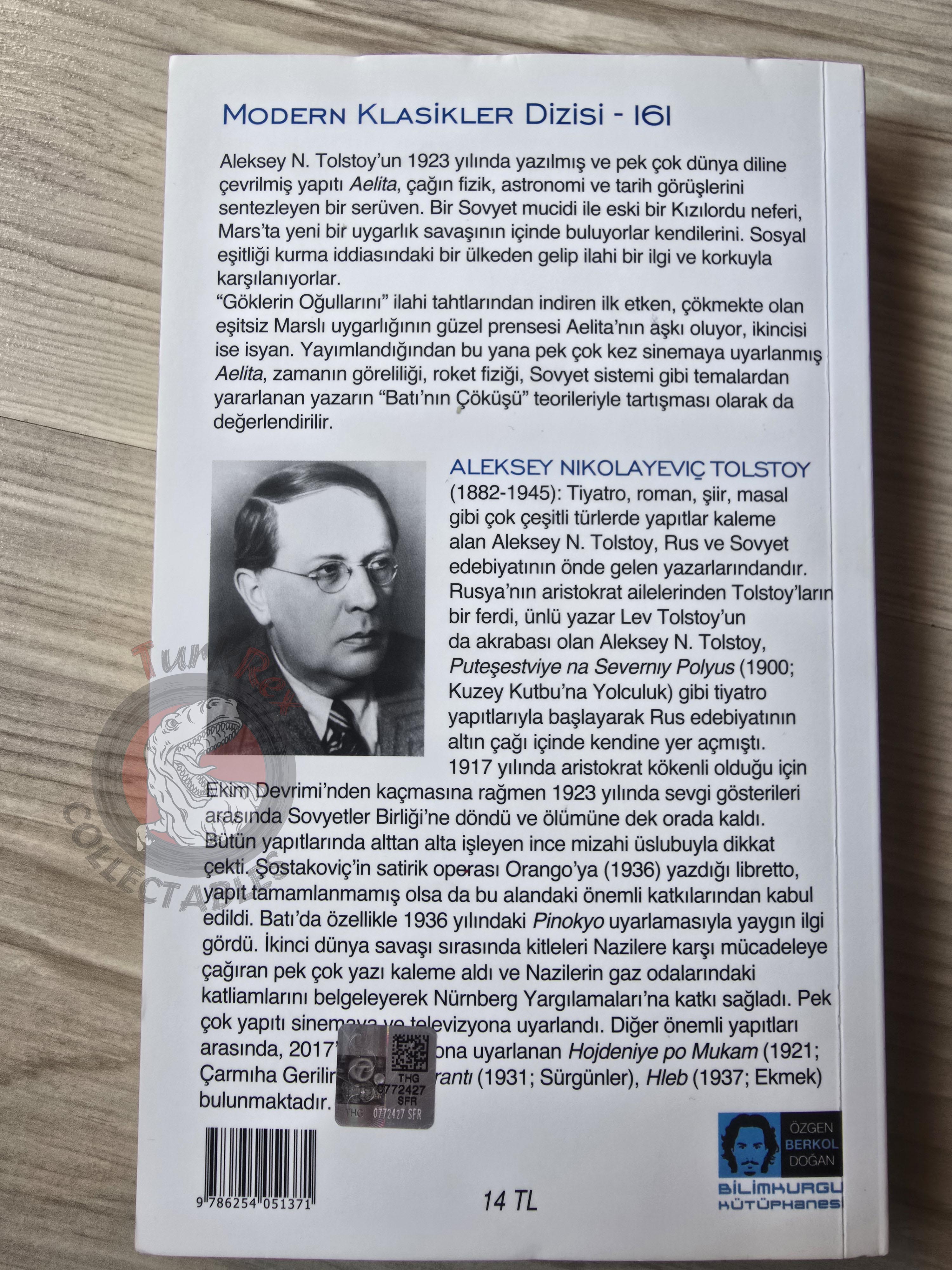 Aleksey N. Tolstoy – Aelita 20210Turkish Book Turkey