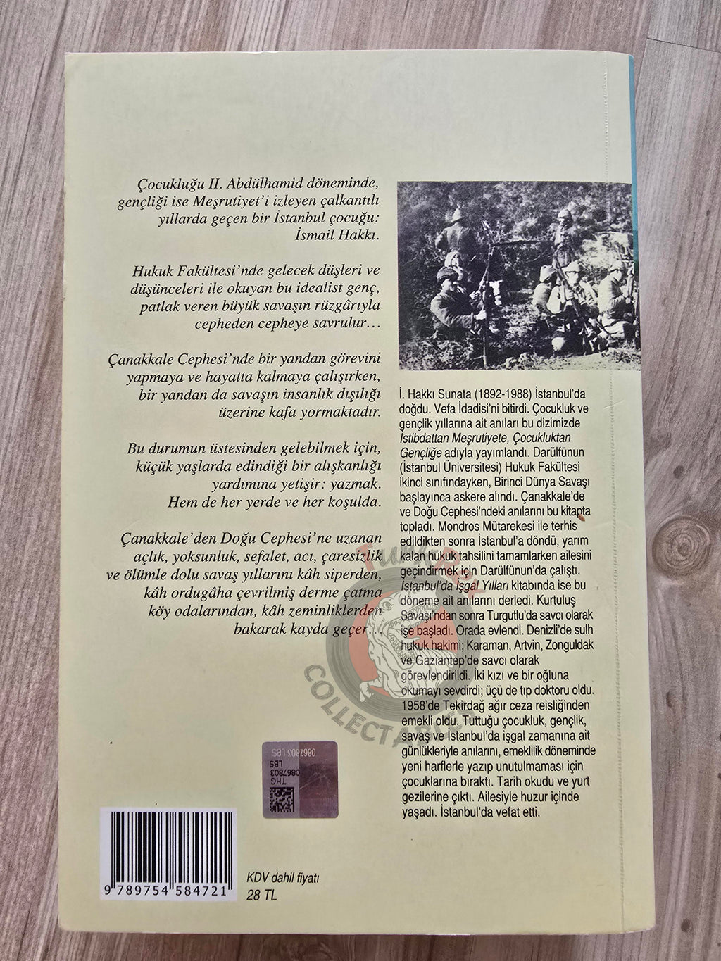Hakkı Sunata – From Gallipoli to the Caucasus: Memoirs of WW1 2018 Turkish Book Turkey