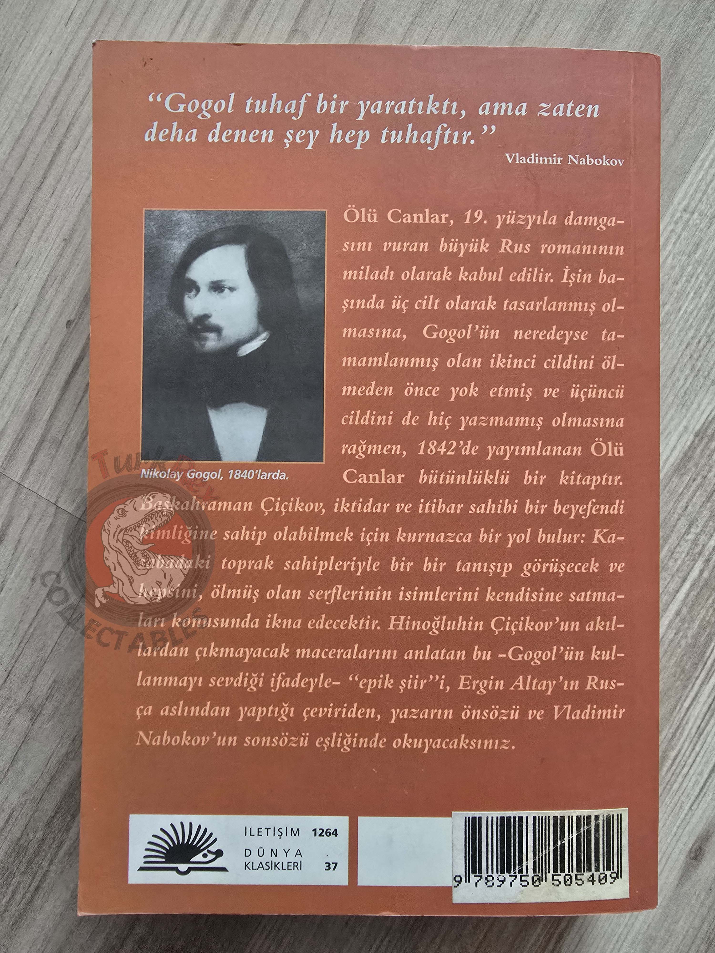 Nikolai Gogol – Dead Souls 2007 Turkish Book Turkey