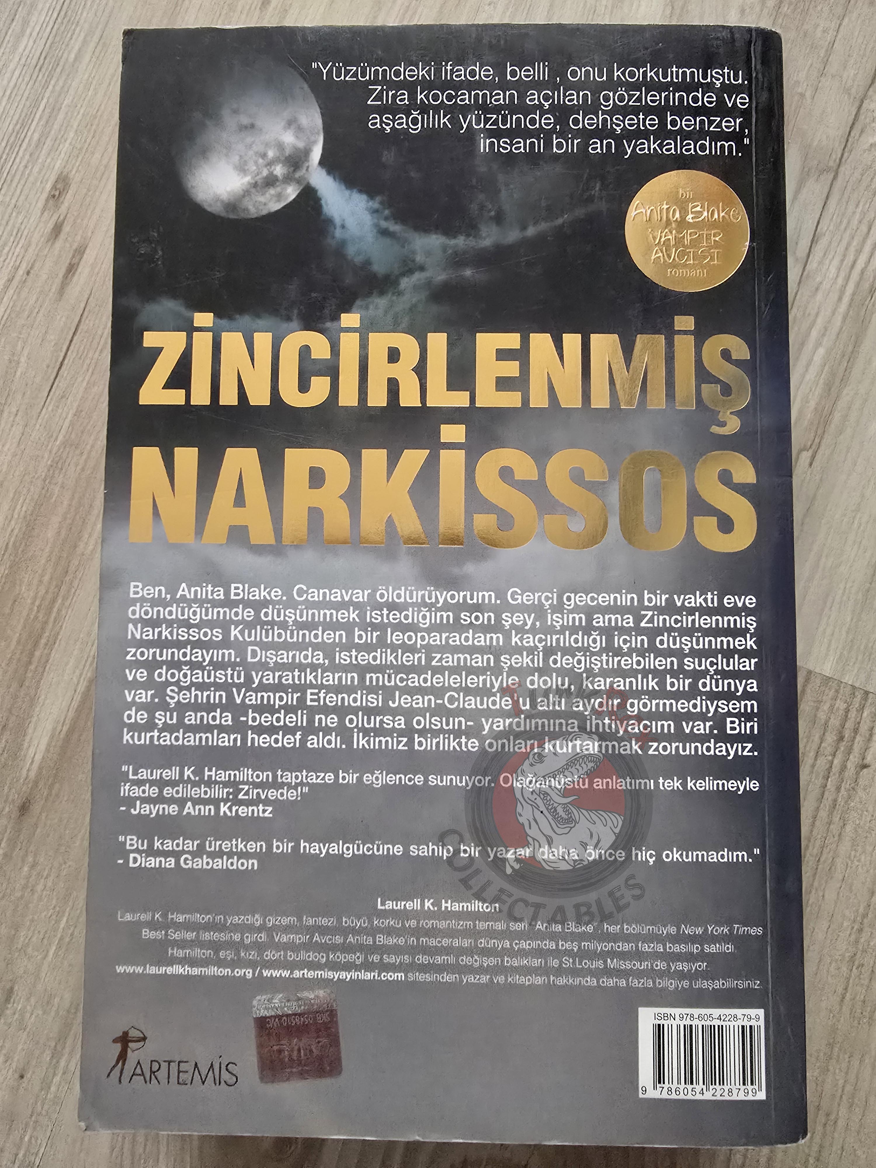 Laurell K. Hamilton – Narcissus in Chains 2010 1st Turkish Book Turkey Anita Blake: Vampire Hunter