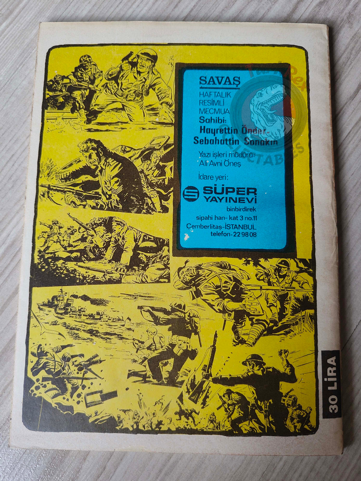 War Picture Library #9 1981 Turkish Comic Turkey WW2 stories