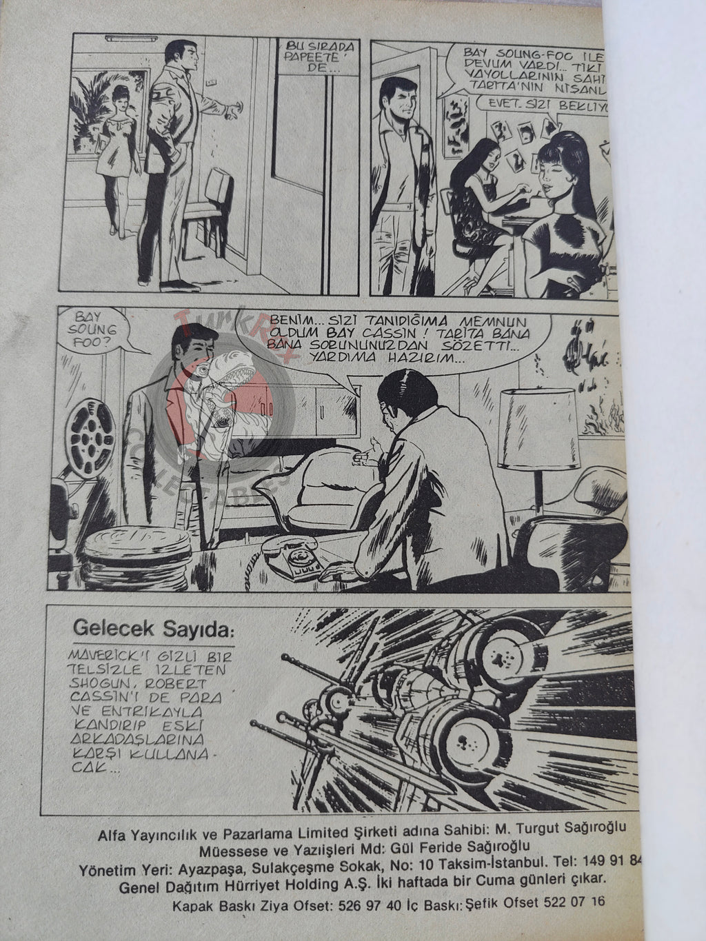 Top Gun #3 1987 Tom Cruise Cover Turkish Comic Turkey