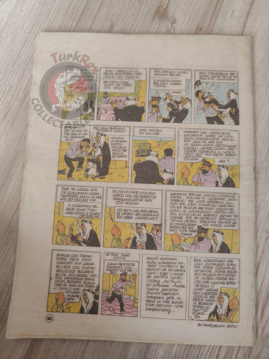 Tintin – Land Of Black Gold 1989 Turkish Edition Comic Turkey