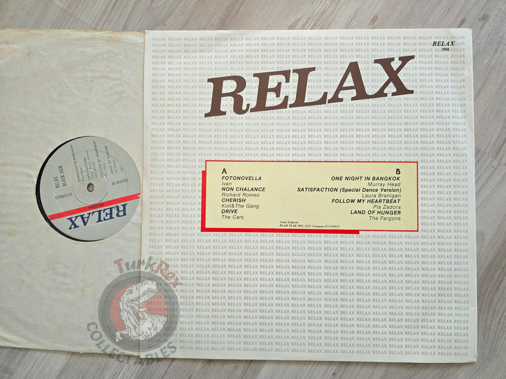 Various – Relax Black Jack Turkish Pressing Vinyl Turkey Edition