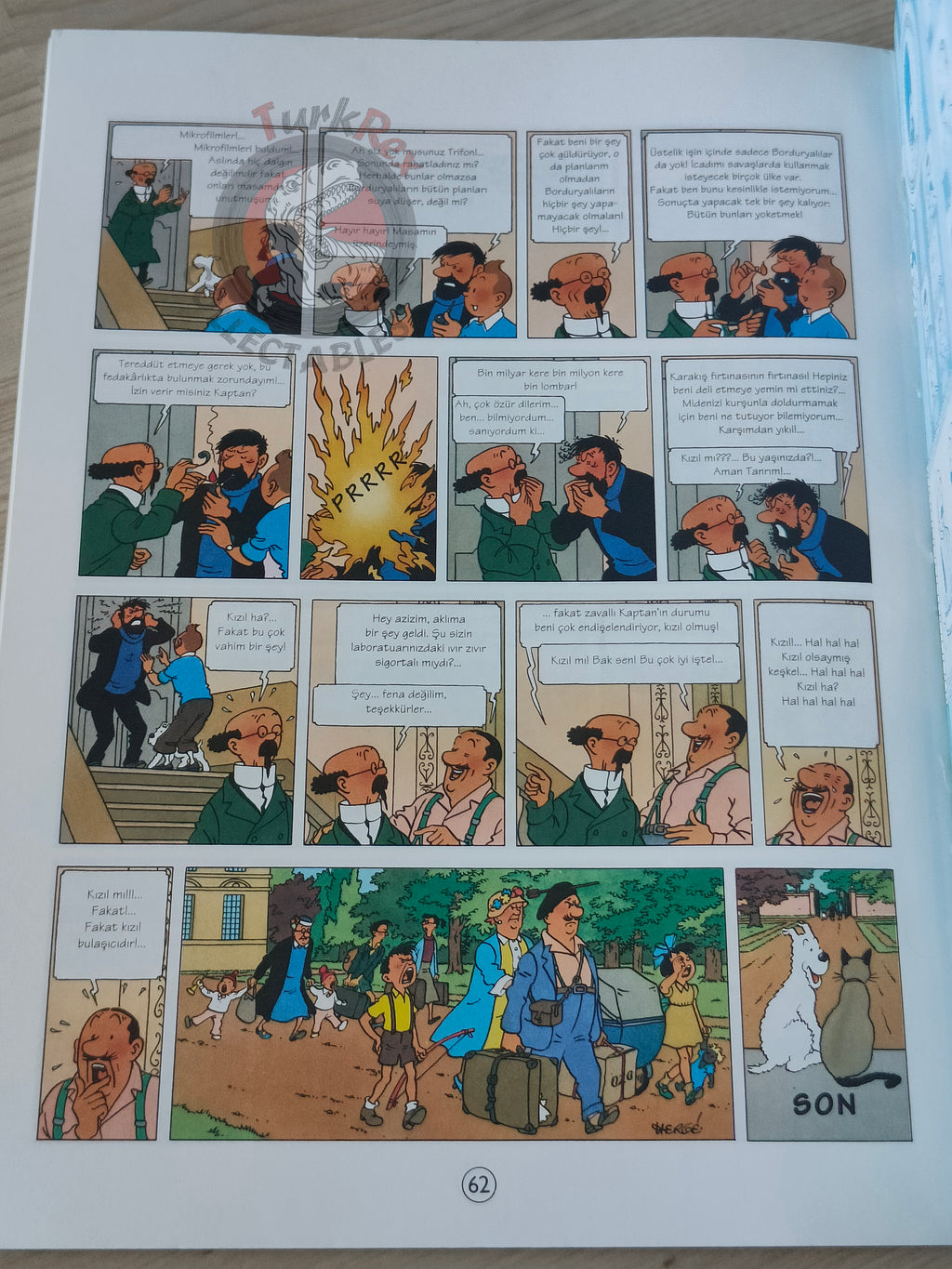 Tintin – The Calculus Affair 1996 Turkish Edition Comic Turkey 1st YKY