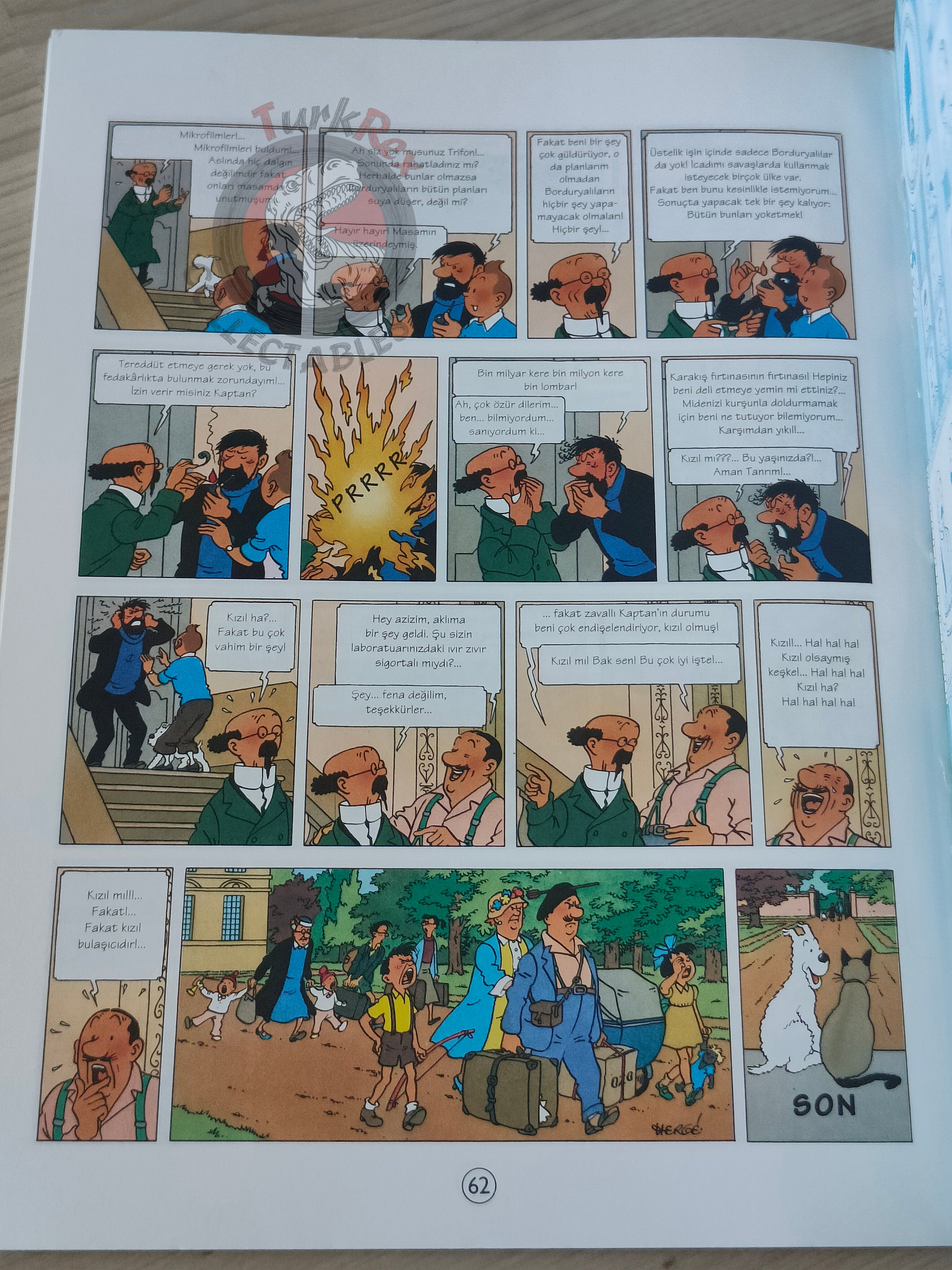 Tintin – The Calculus Affair 1996 Turkish Edition Comic Turkey 1st YKY