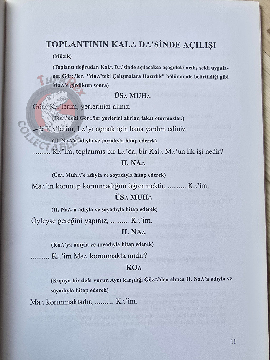Turkish Freemasonry 2nd Degree Ritual Fellow Craft 2012 Booklet Masonic Masons of Turkey