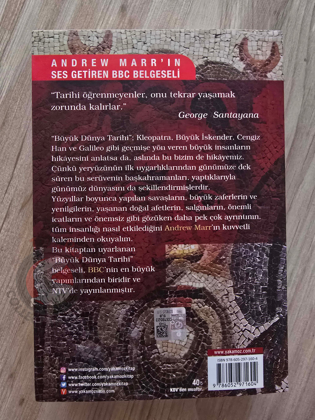 Andrew Marr – A History of the World 2018 Turkish Book Turkey