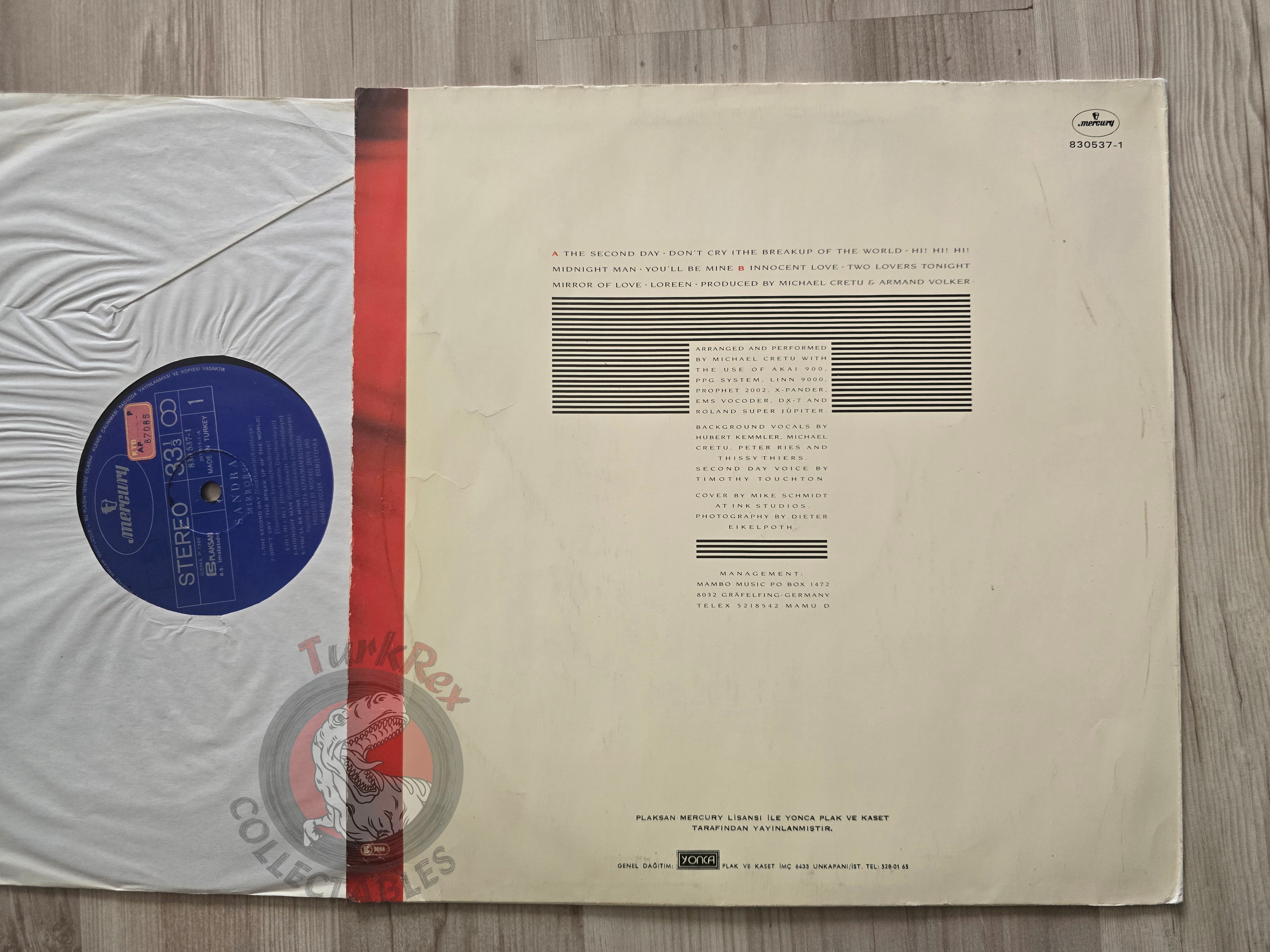 Sandra – Mirrors Turkish Pressing Vinyl Turkey Edition