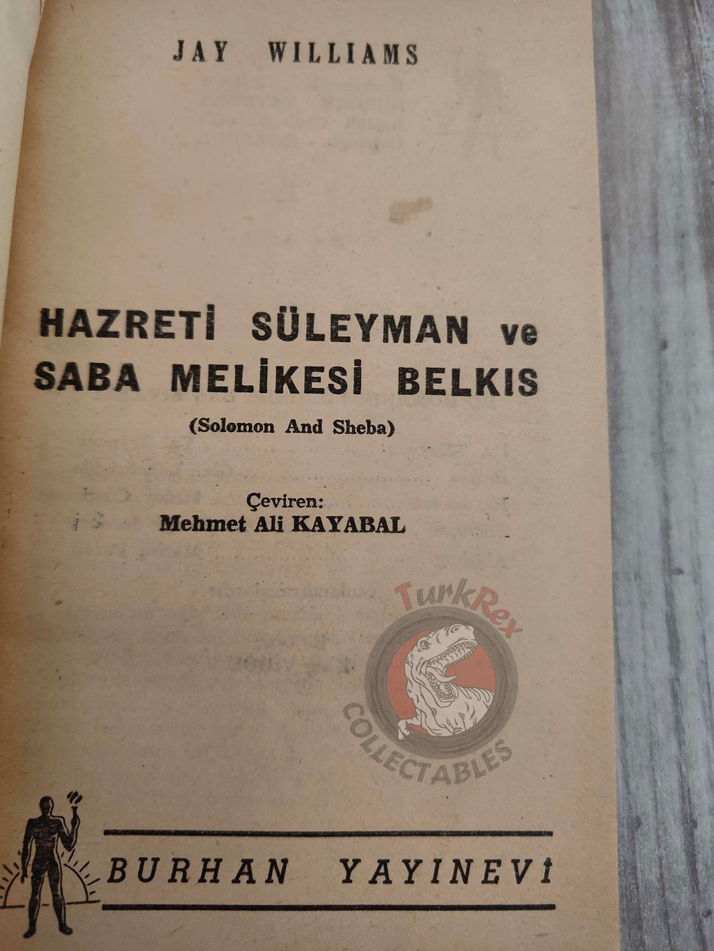 Jay Williams – Solomon and Sheba 1961 1st Turkish Book Turkey