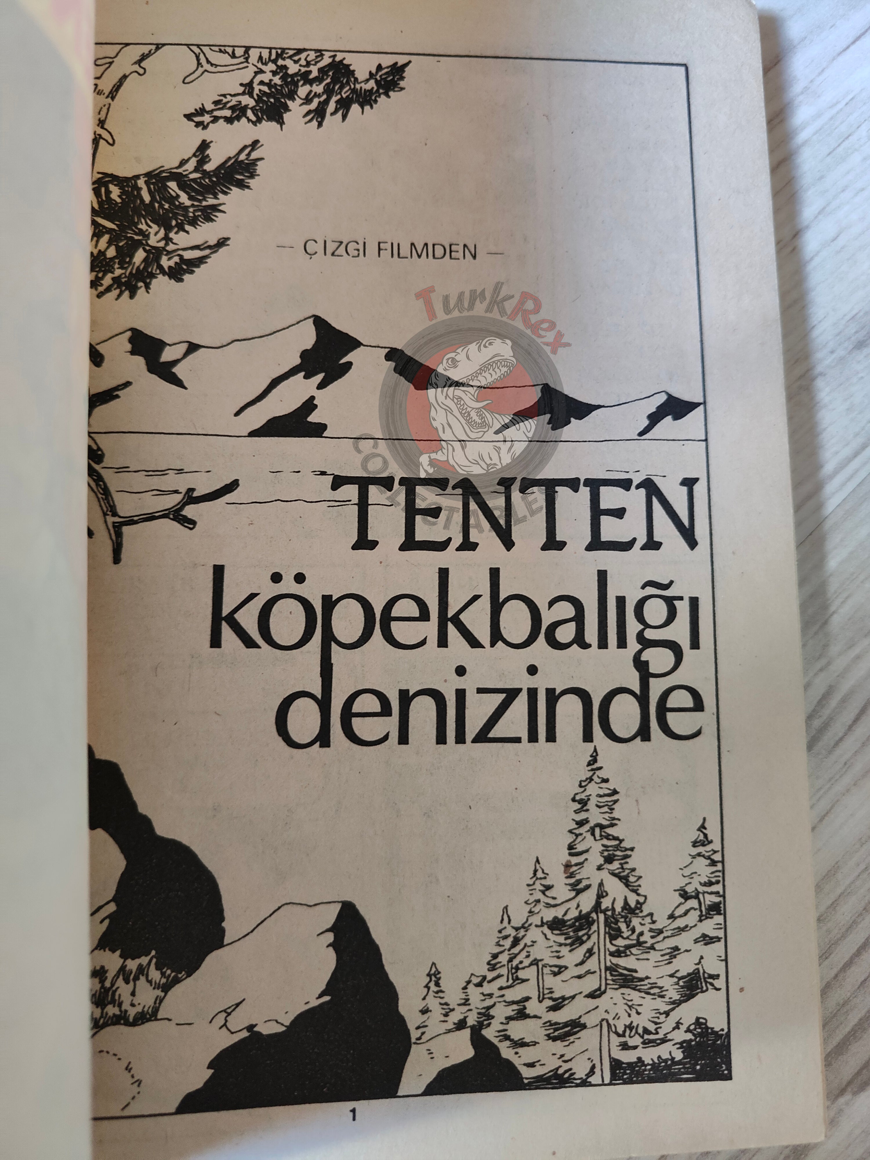Tintin – Tintin and the Lake of Sharks mid 1980s Turkish Edition Comic Turkey 2