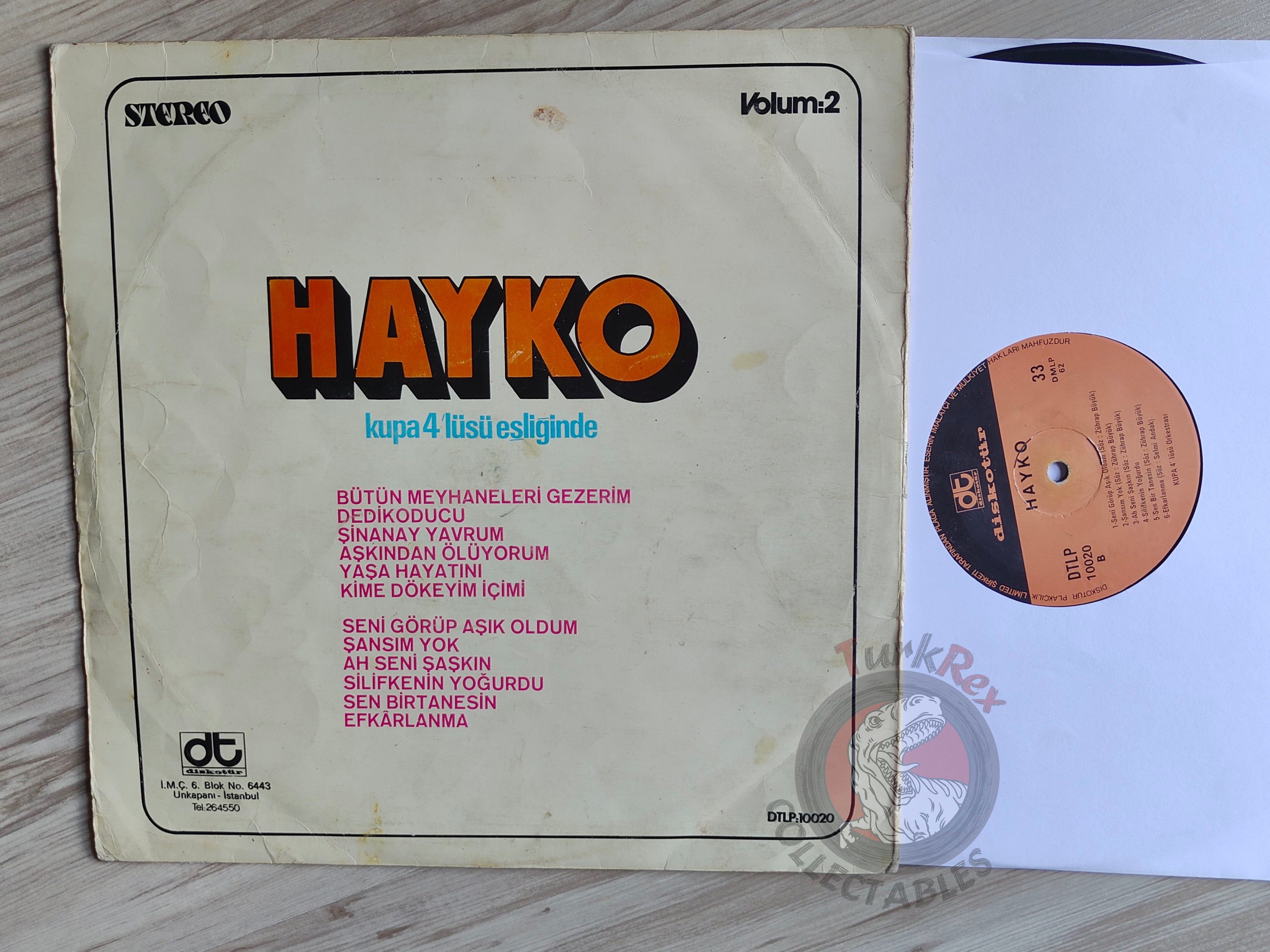 Hayko & Kupa Dörtlüsü – Hayko Kupa 4’lüsü Eşliğinde Volum: 2 Turkish Pressing Vinyl Turkey Edition