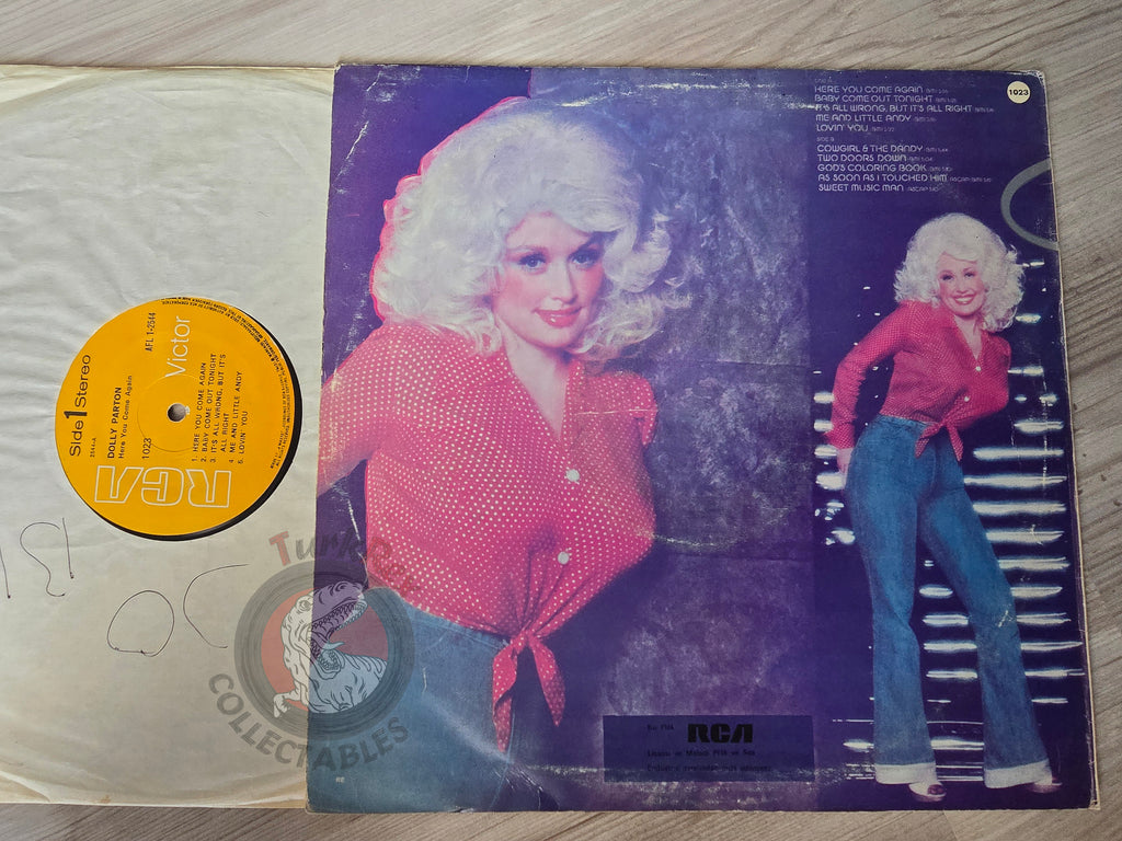 Dolly Parton – Here You Come Again Turkish Pressing Vinyl Turkey Edition