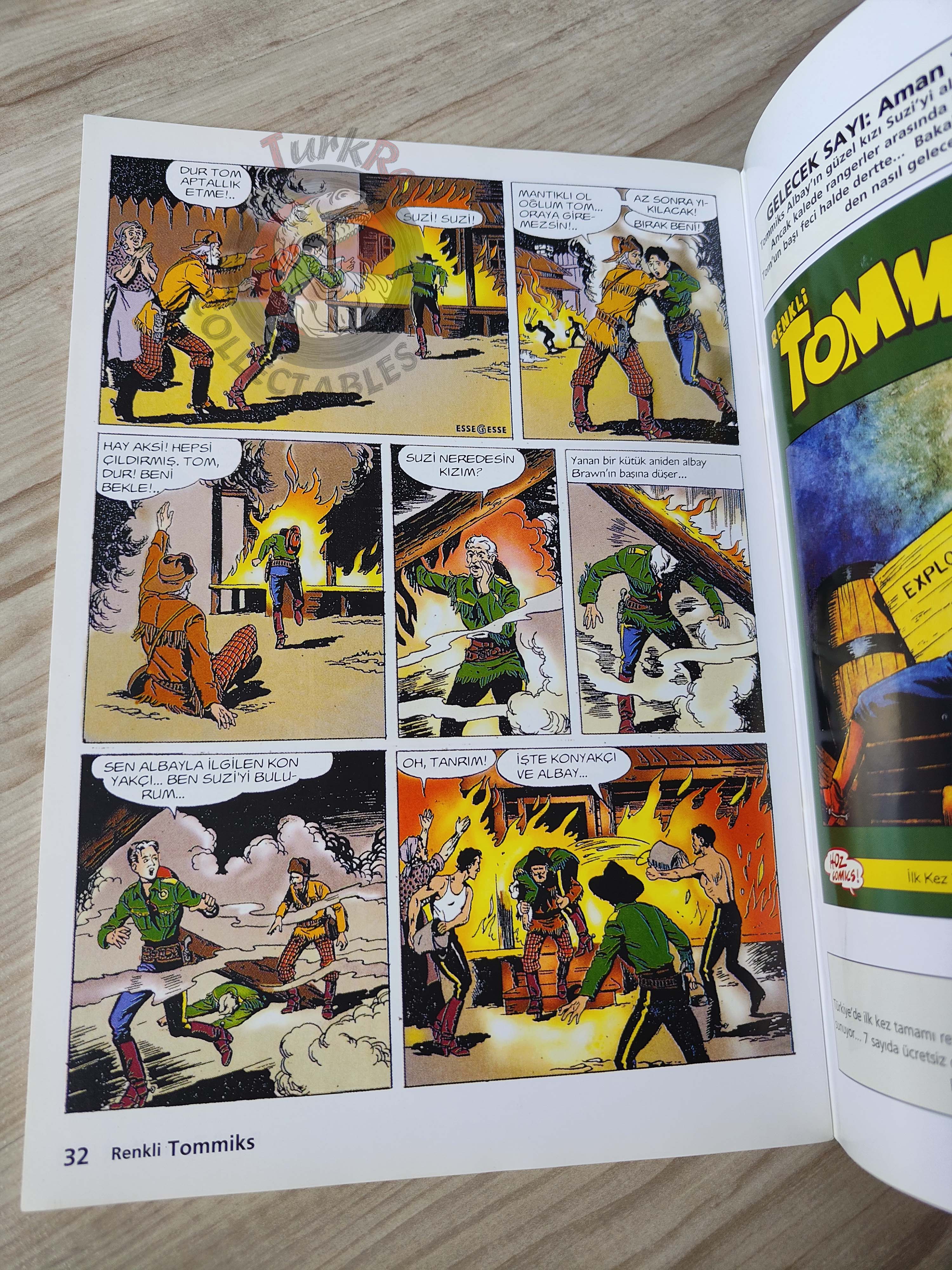 Capitan Miki #1 Il Ranger del Nevada Turkish Comic Turkey EsseGesse Colored