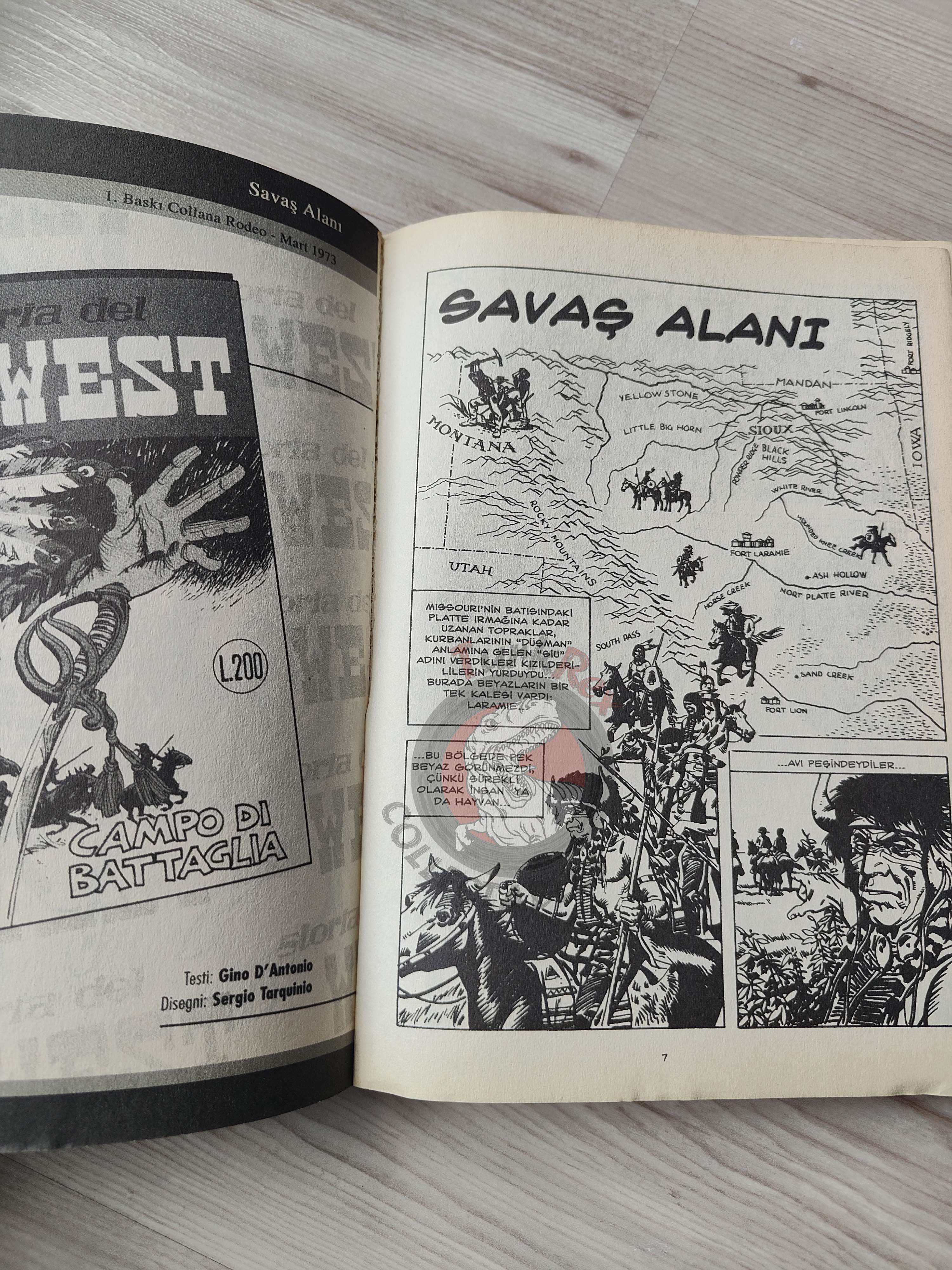 Storia del West #10 Campo Di Battaglia Turkish Comic Turkey #33 #34